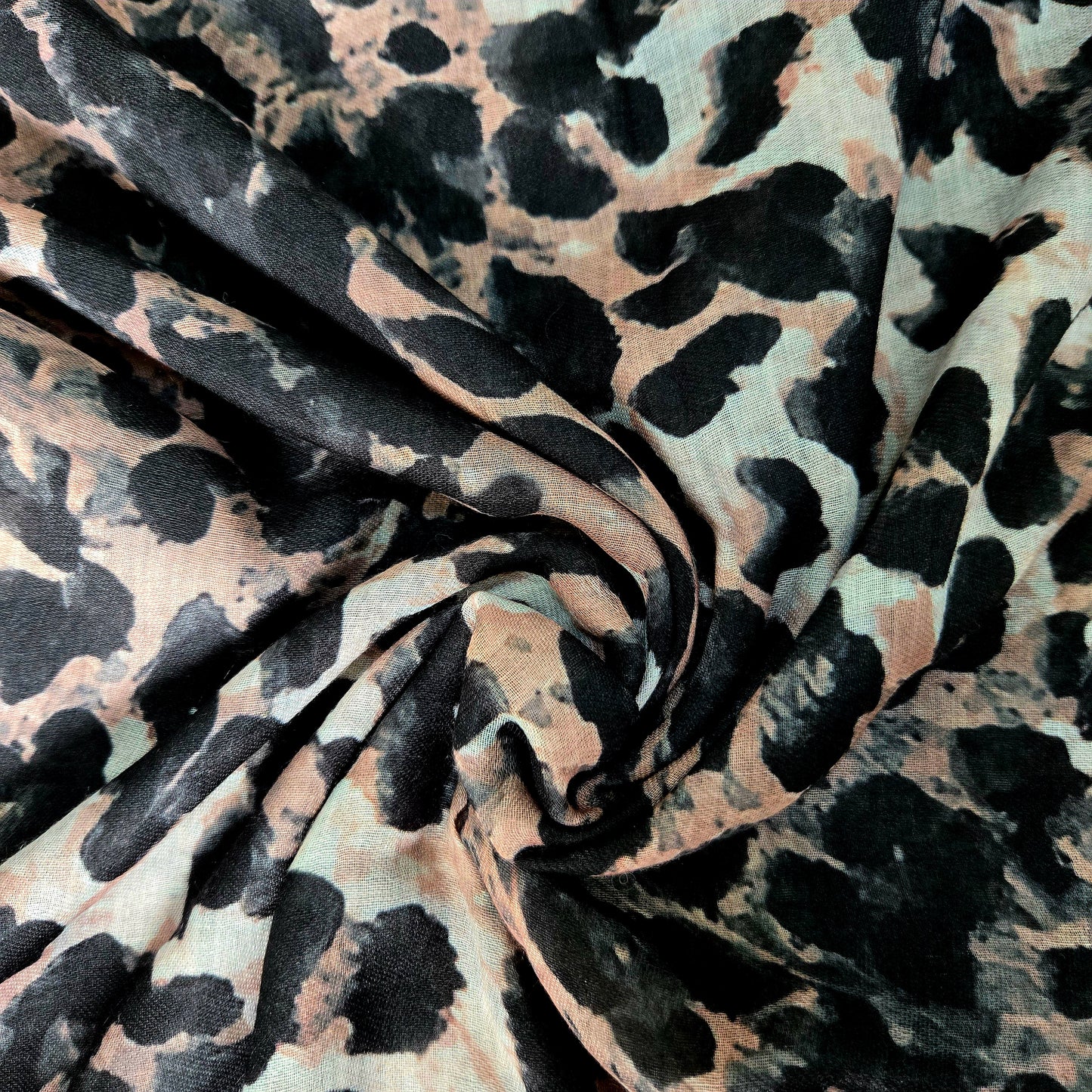 Leopard Watercolour Printed Hijab