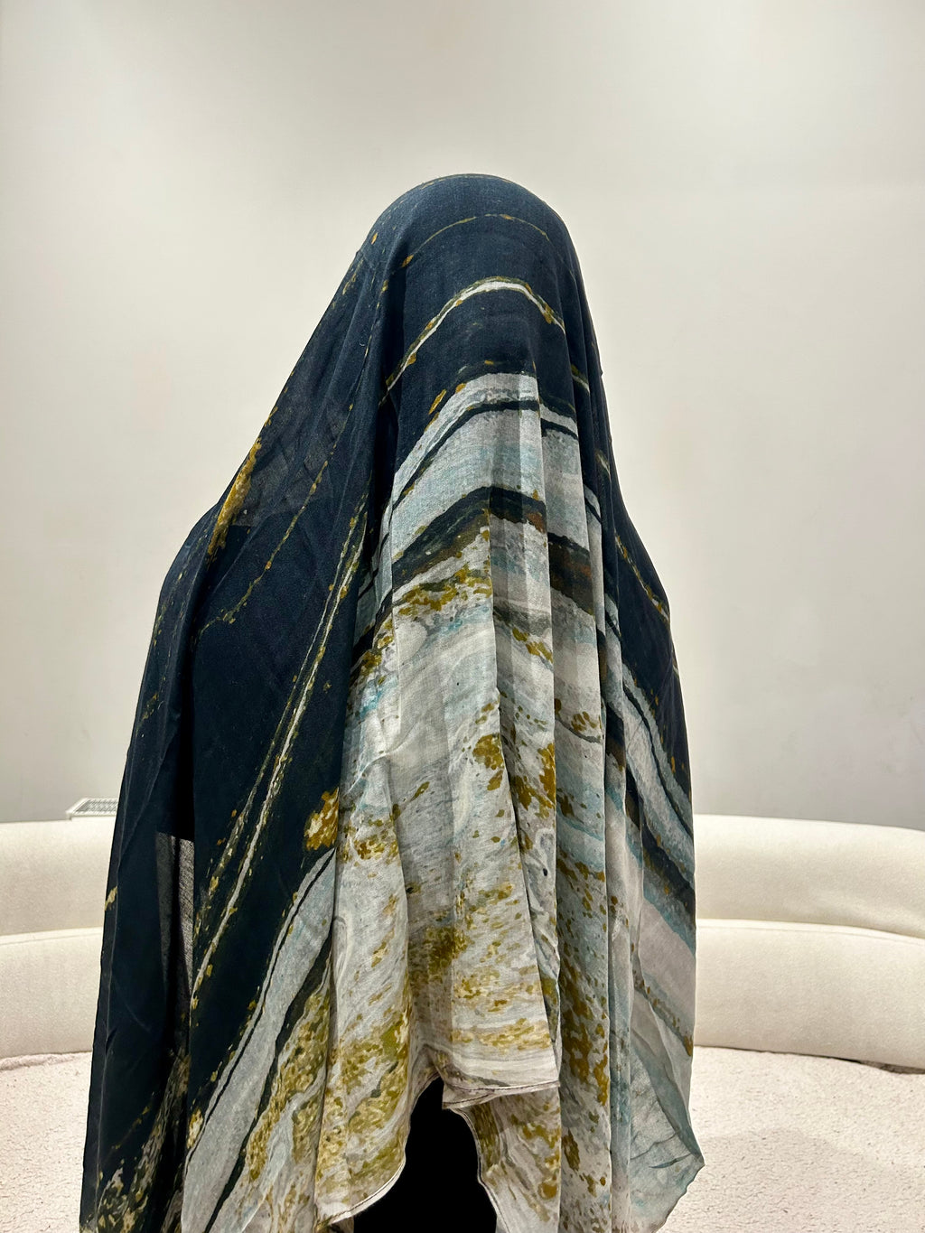 Watercolour Printed Modal Scarf Lightweight Breathable Elegant Modest Fashion Trendy Casual Work & Special Occasions All Seasons Concepta Haya