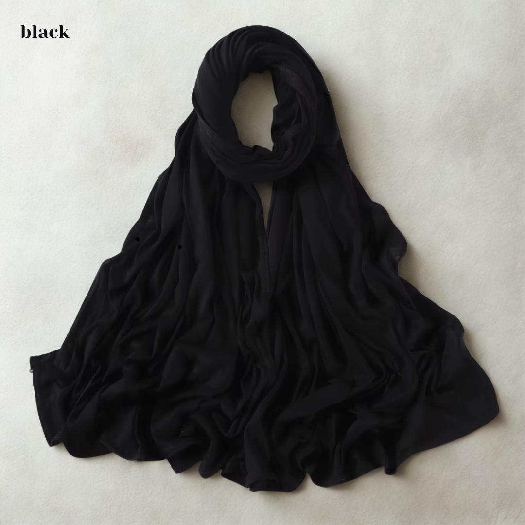 Buttery Soft Premium Dubai Jersey Hijab – Daily Stretch, Breathable & Double-Stitched | 170×70cm | Everyday Essential 2025 Drop