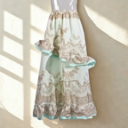 Olivia 2 Piece Blouse and Skirt Set French Ruffles Lightweight & Soft | Ethereal Collection