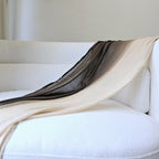 100% modal scarf in brown and beige two toned summer lightweight woven hijab