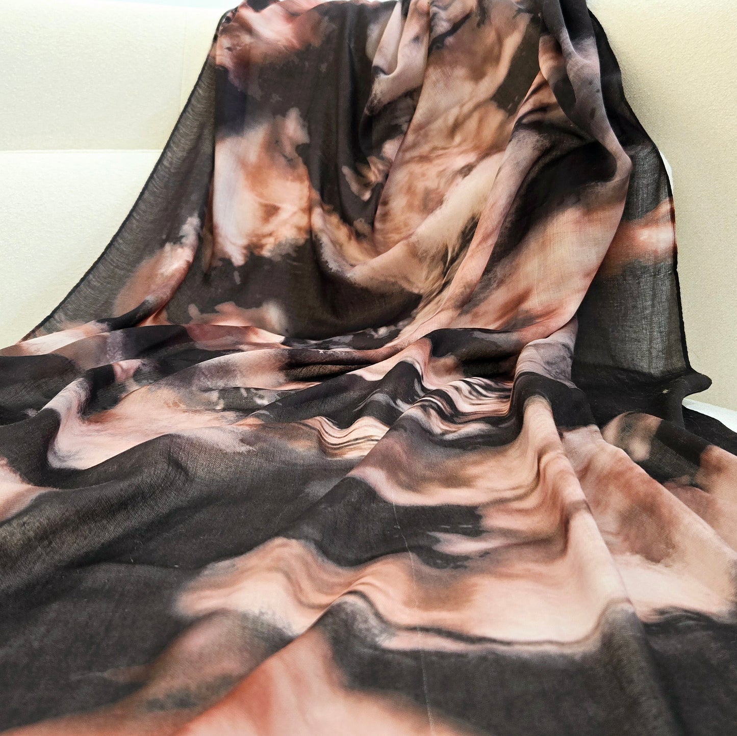 Chains Watercolour Printed Hijab