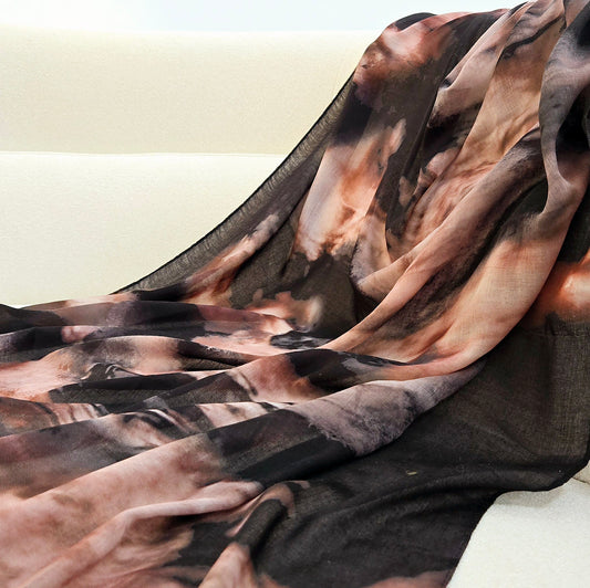 Chains Watercolour Printed Hijab