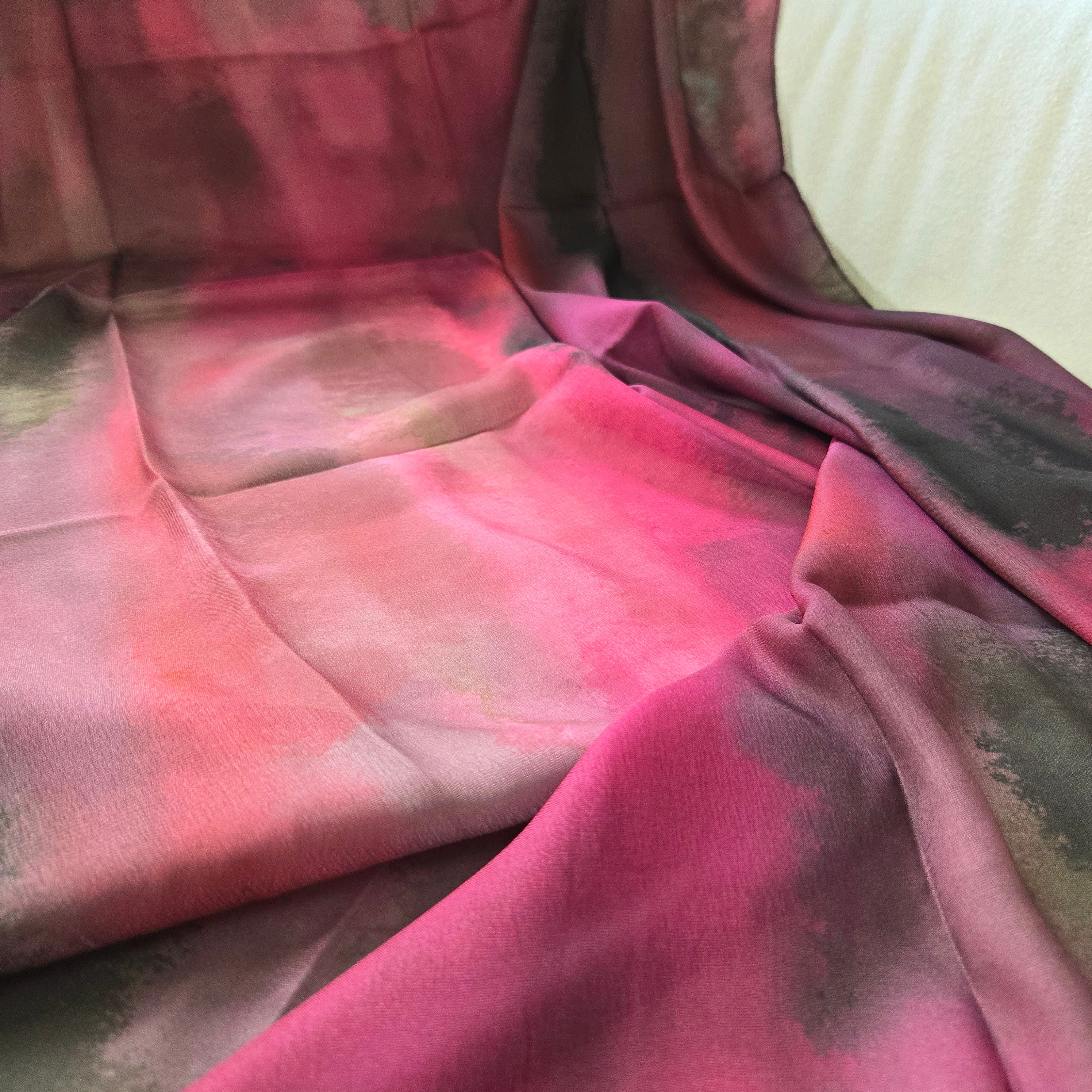 Queen Silk Chiffon Scarf