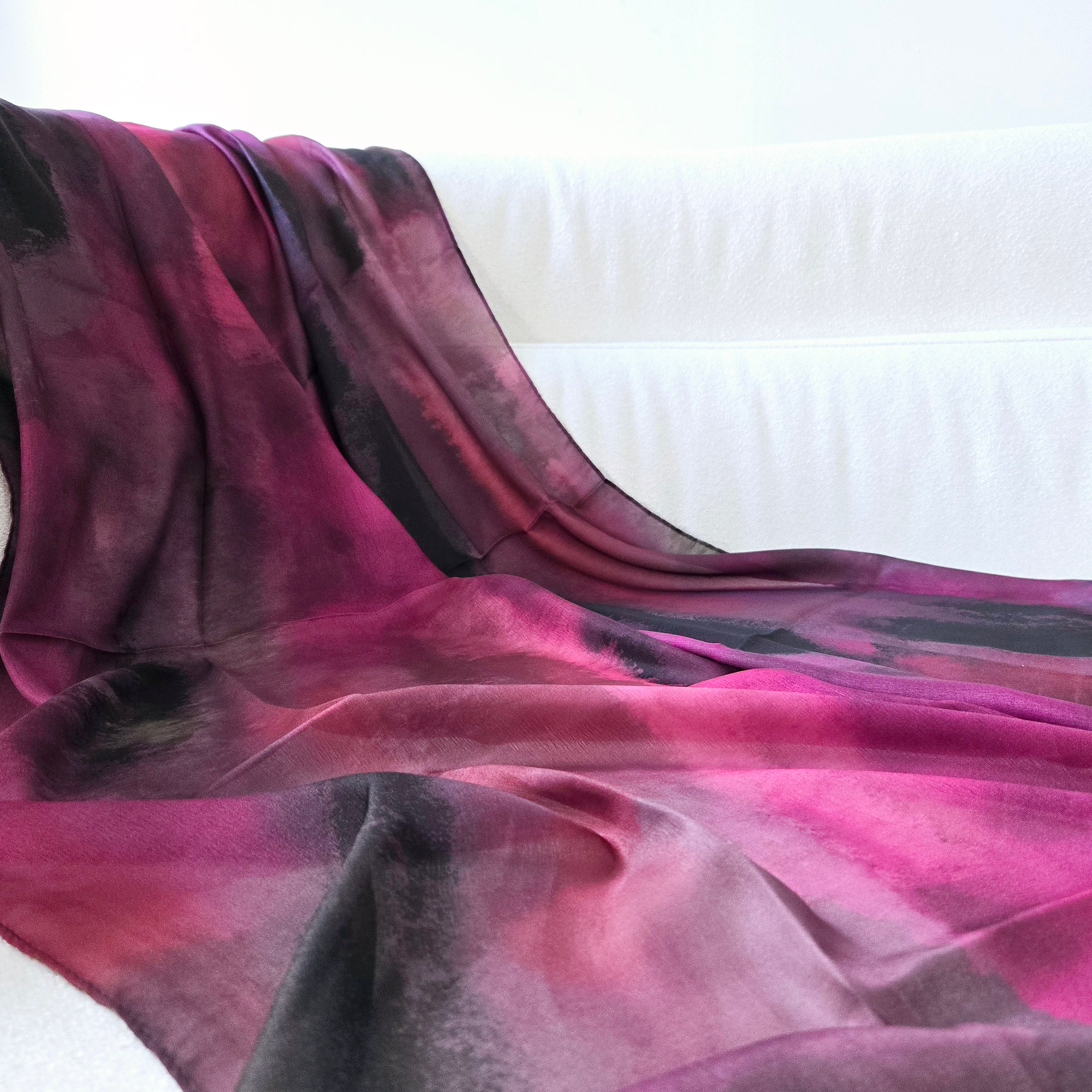 Queen Silk Chiffon Scarf