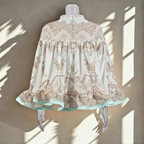 Olivia 2 Piece Blouse and Skirt Set French Ruffles Lightweight & Soft | Ethereal Collection