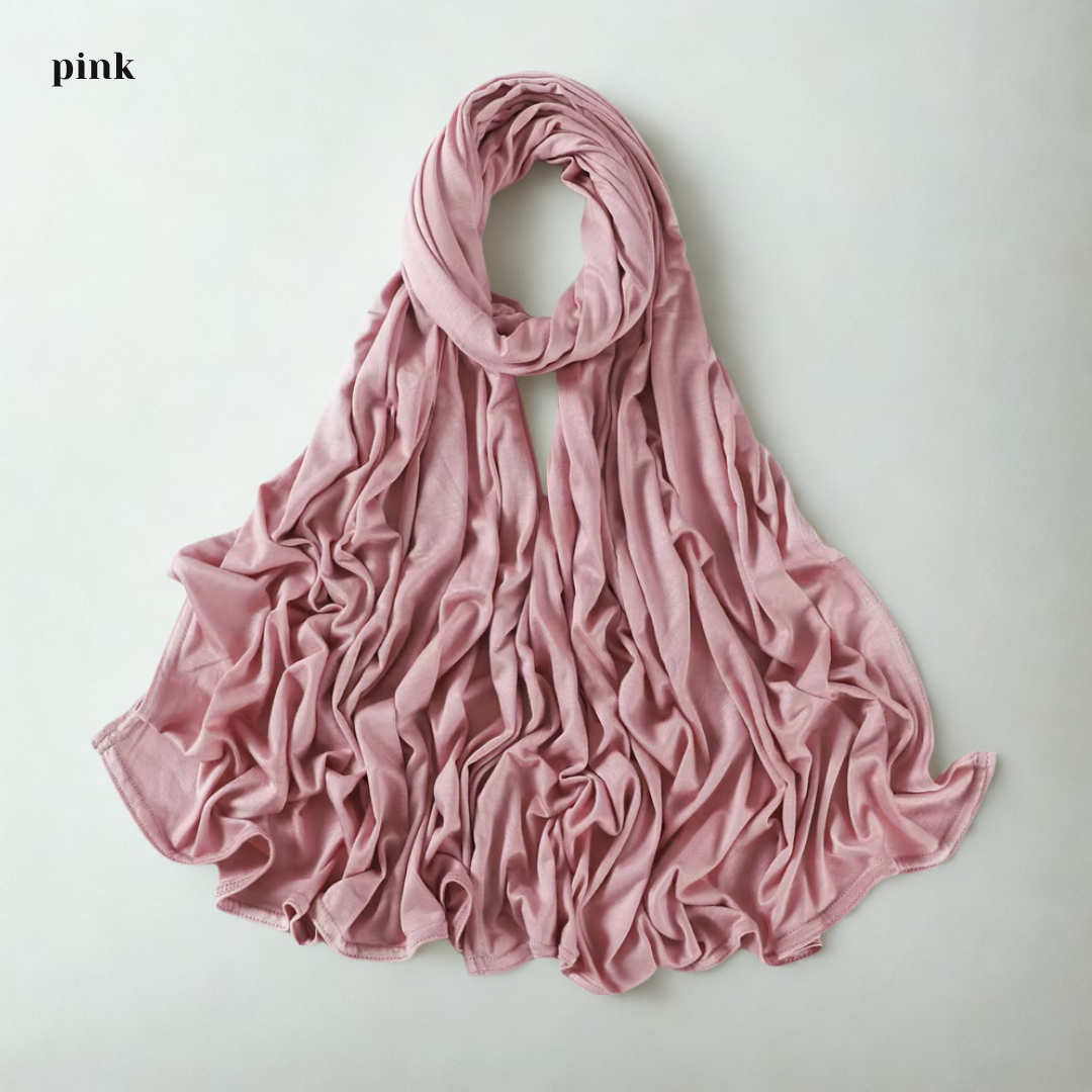 Buttery Soft Premium Dubai Jersey Hijab – Daily Stretch, Breathable & Double-Stitched | 170×70cm | Everyday Essential 2025 Drop