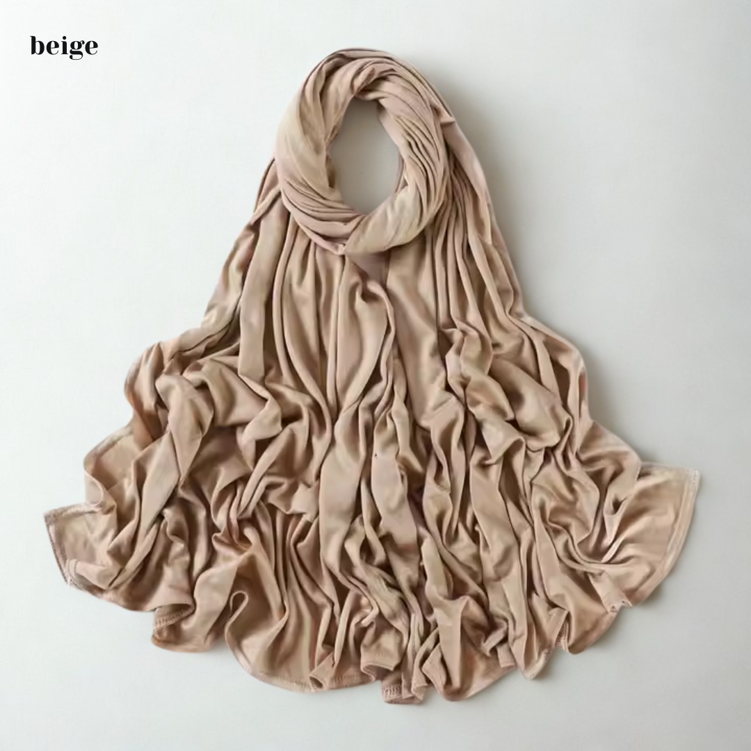 Buttery Soft Premium Dubai Jersey Hijab – Daily Stretch, Breathable & Double-Stitched | 170×70cm | Everyday Essential 2025 Drop