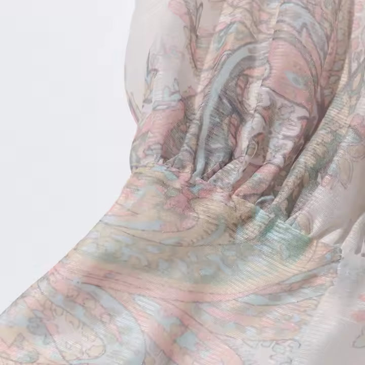 Rose Luxury Premium Maxi Dress French Ruffles Lightweight & Soft | Ethereal Collection