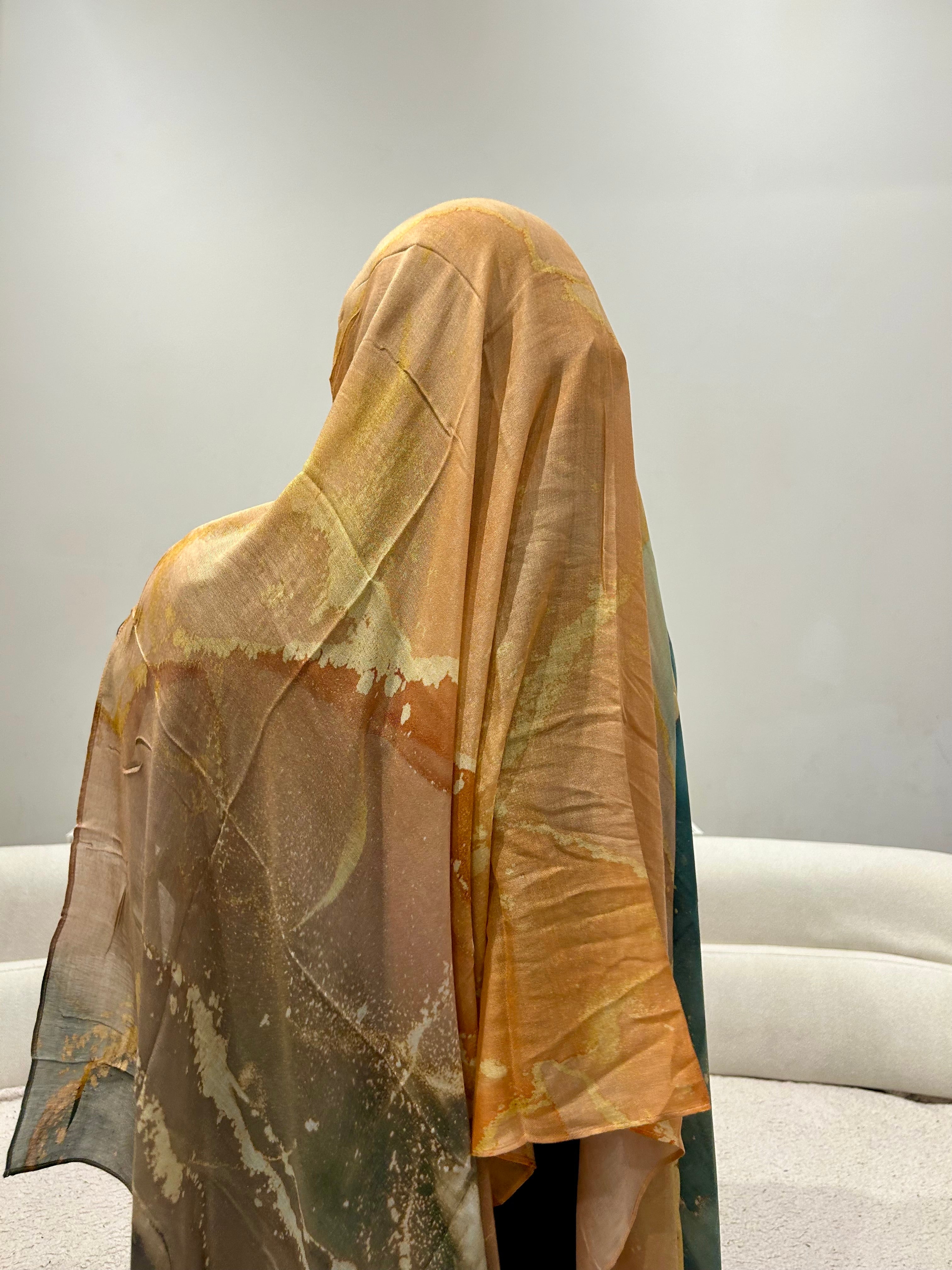 Watercolour Printed Modal Scarf Lightweight Breathable Elegant Modest Fashion Trendy Casual Work & Special Occasions All Seasons Concepta Haya