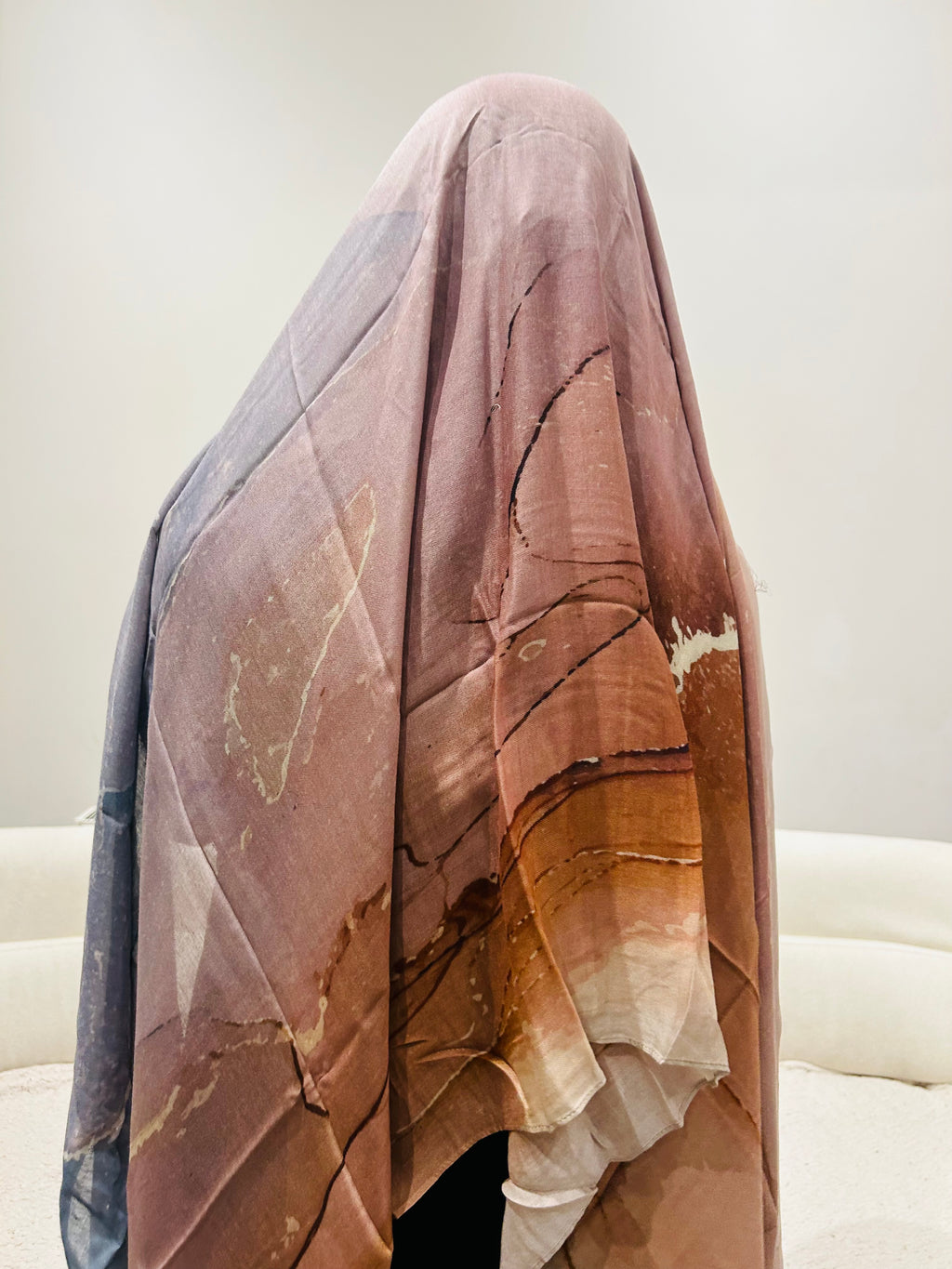 Watercolour Printed Modal Scarf Lightweight Breathable Elegant Modest Fashion Trendy Casual Work & Special Occasions All Seasons Concepta Haya