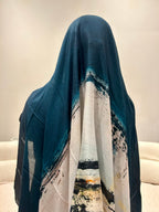 Watercolour Printed Modal Scarf Lightweight Breathable Elegant Modest Fashion Trendy Casual Work & Special Occasions All Seasons Concepta Haya