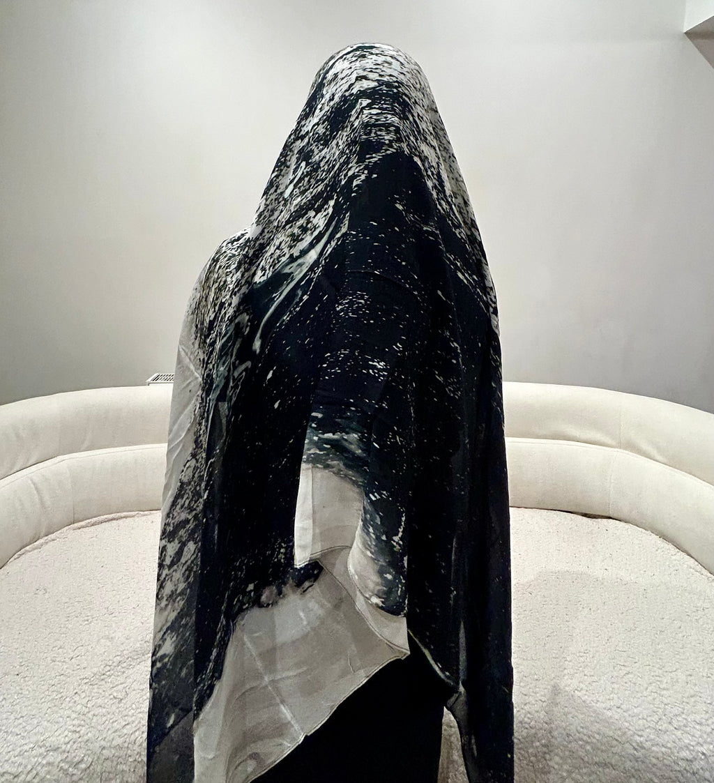 Watercolour Printed Modal Scarf Lightweight Breathable Elegant Modest Fashion Trendy Casual Work & Special Occasions All Seasons Concepta Haya