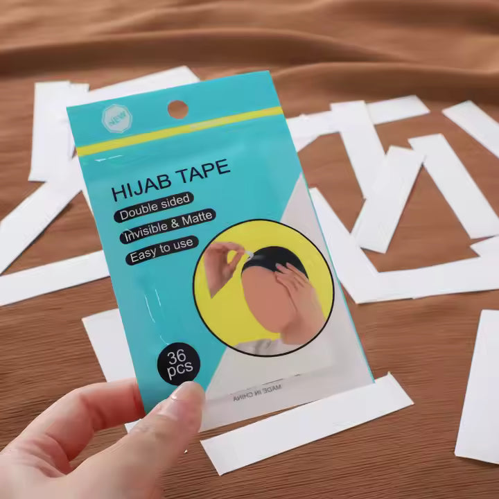 Hijab Grip Tape – Long Double-Sided Strip for Secure Styling