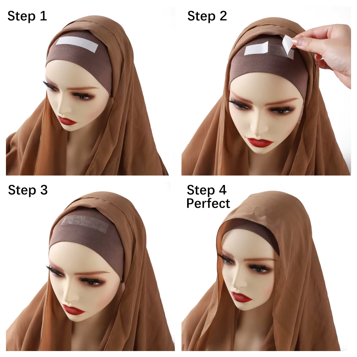 Hijab Grip Tape – Long Double-Sided Strip for Secure Styling