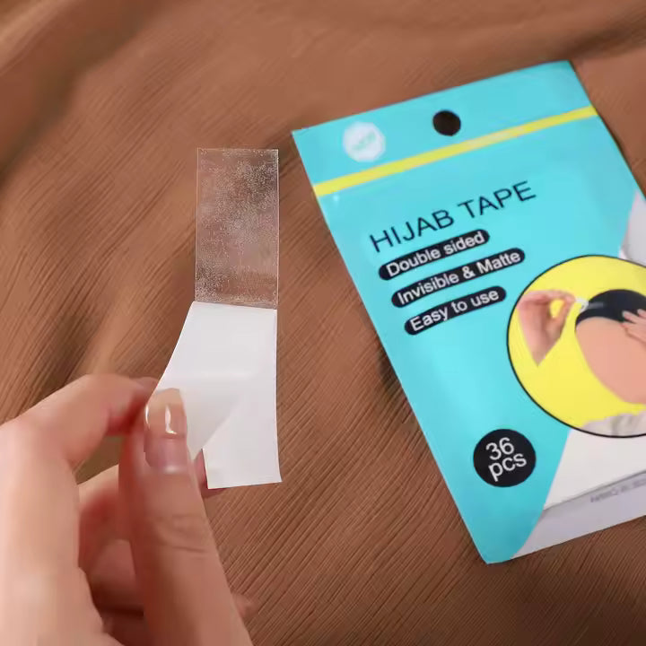 Hijab Grip Tape – Long Double-Sided Strip for Secure Styling