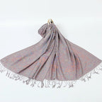 Pashmina Scarf – Cashmere‑Feel, Wind‑Resistant, Woven Paisley Jacquard (70×200cm)