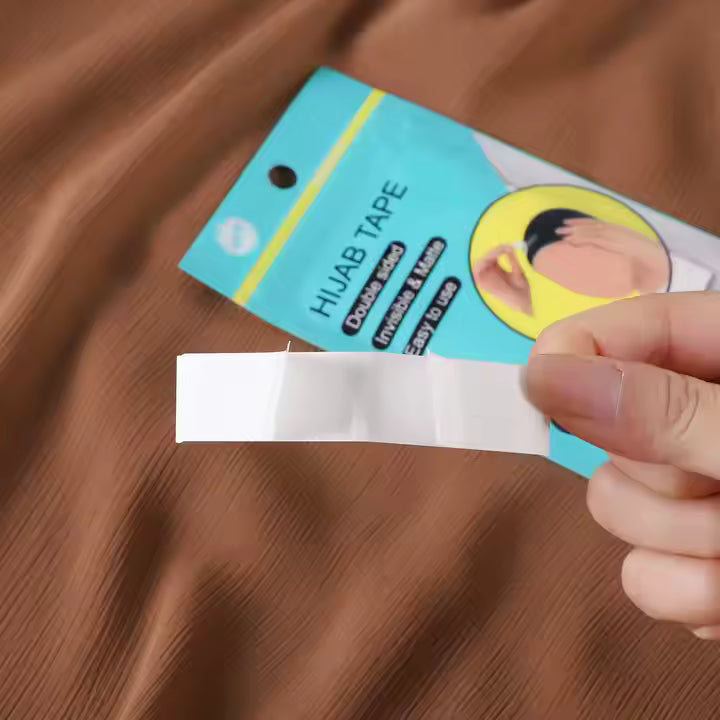 Hijab Grip Tape – Long Double-Sided Strip for Secure Styling