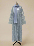Haya Pearl Bloom Abaya Embellished Set 3 Piece Pre-Order