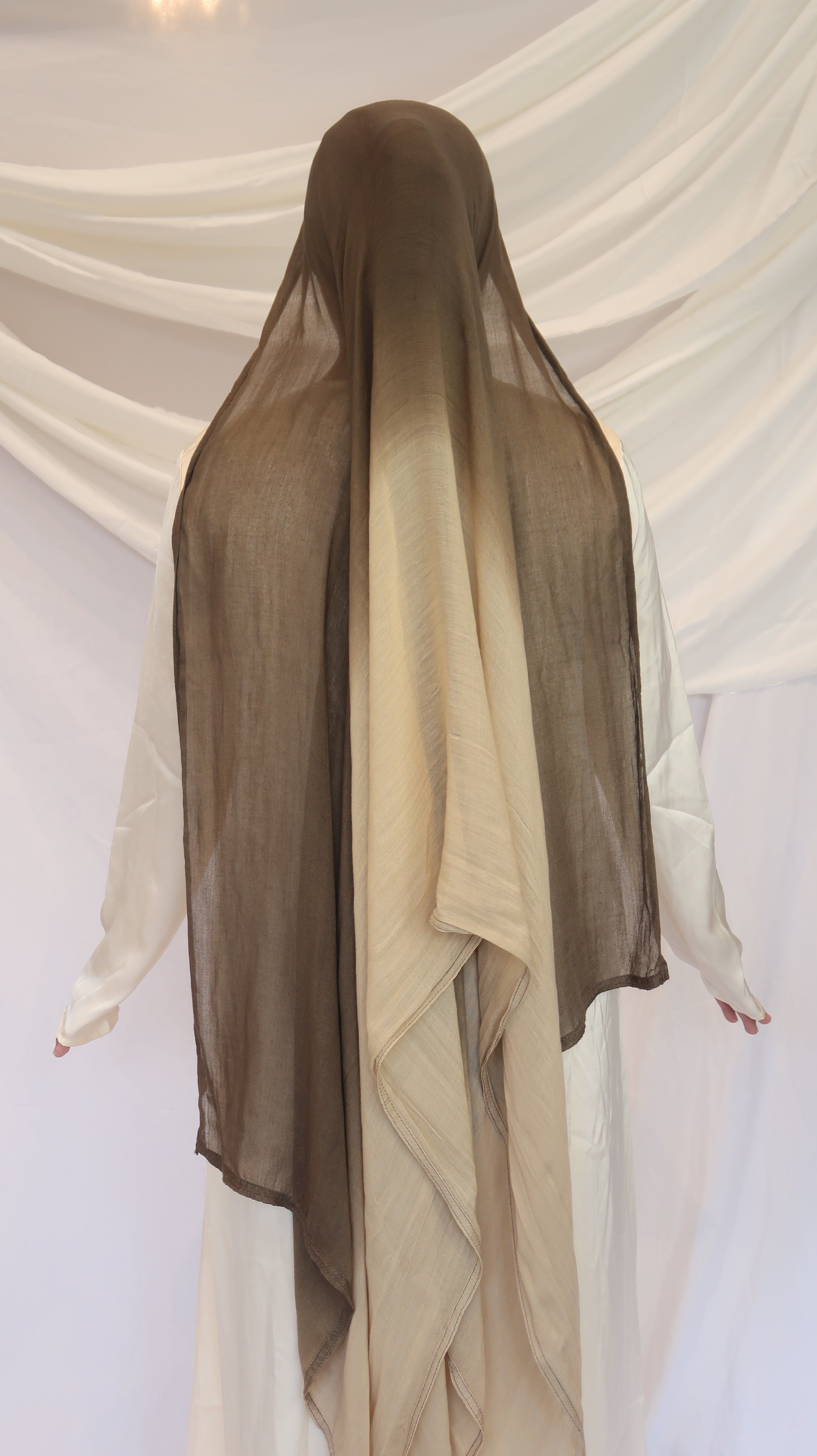 Concepta Haya Gradient Modal Scarf Two Toned Breathable Scarf Double Stitched Comfortable Soft Original Summer Hijab Comfortable Lightweight Rayon Modal185 x 90cm
