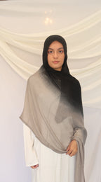 Concepta Haya Gradient Modal Scarf Two Toned Breathable Scarf Double Stitched Comfortable Soft Original Summer Hijab Comfortable Lightweight Rayon Modal185 x 90cm