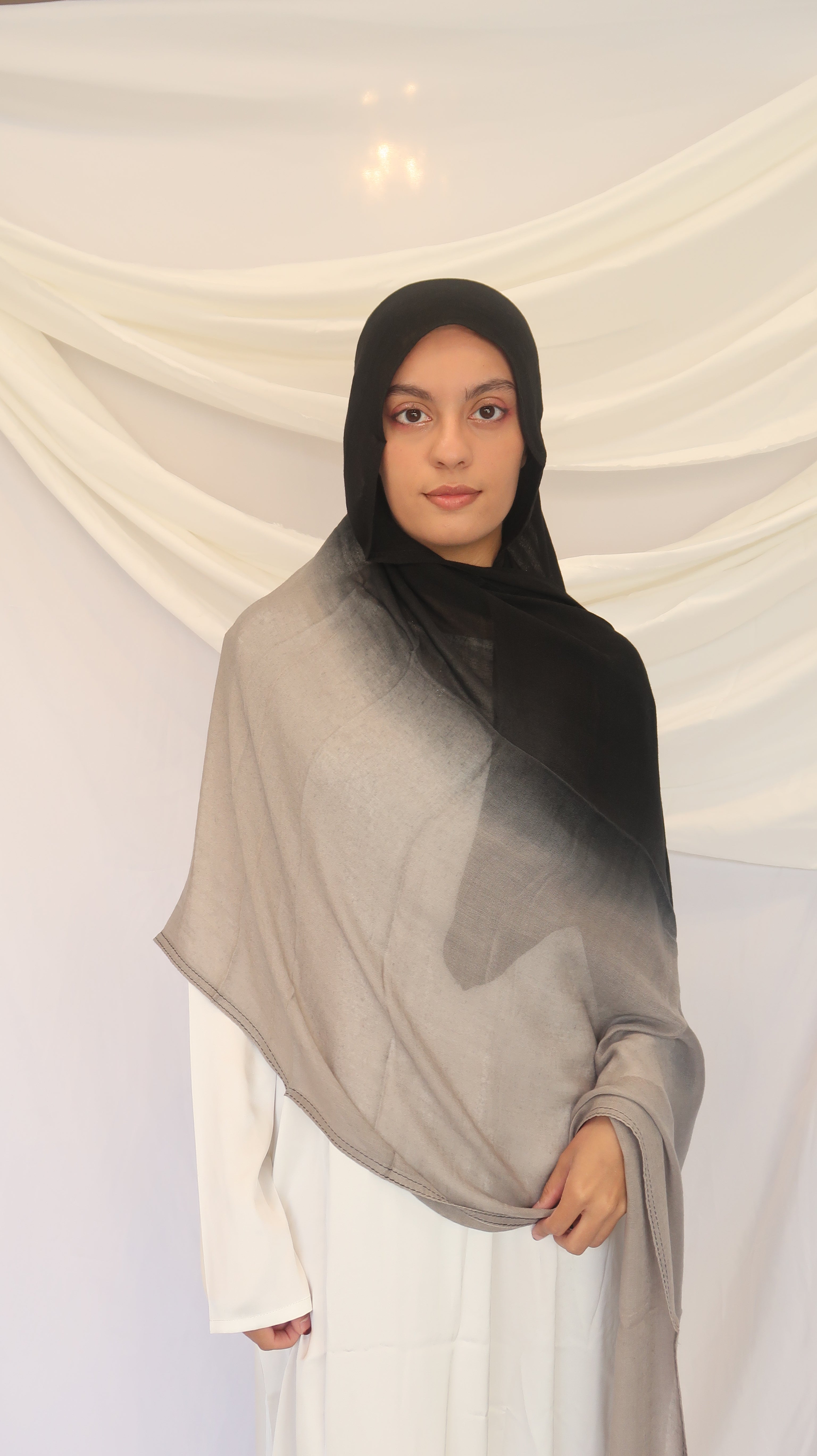 Concepta Haya Gradient Modal Scarf Two Toned Breathable Scarf Double Stitched Comfortable Soft Original Summer Hijab Comfortable Lightweight Rayon Modal185 x 90cm