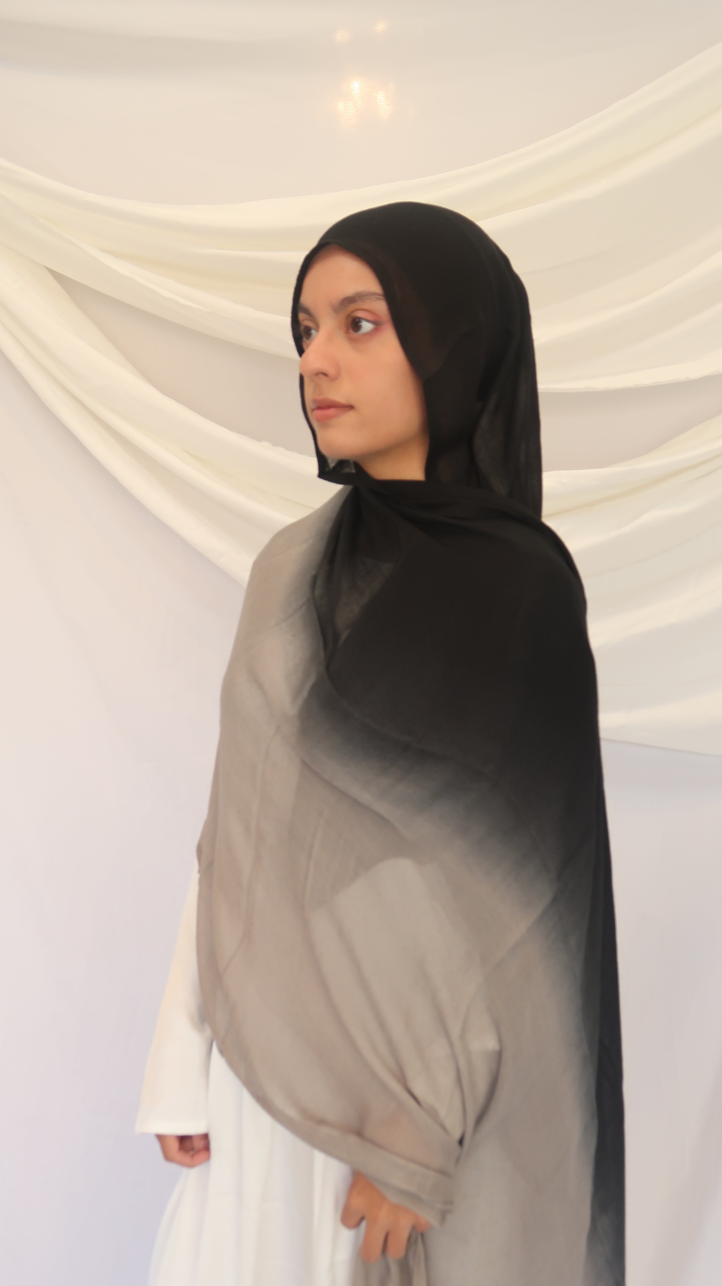 Concepta Haya Gradient Modal Scarf Two Toned Breathable Scarf Double Stitched Comfortable Soft Original Summer Hijab Comfortable Lightweight Rayon Modal185 x 90cm