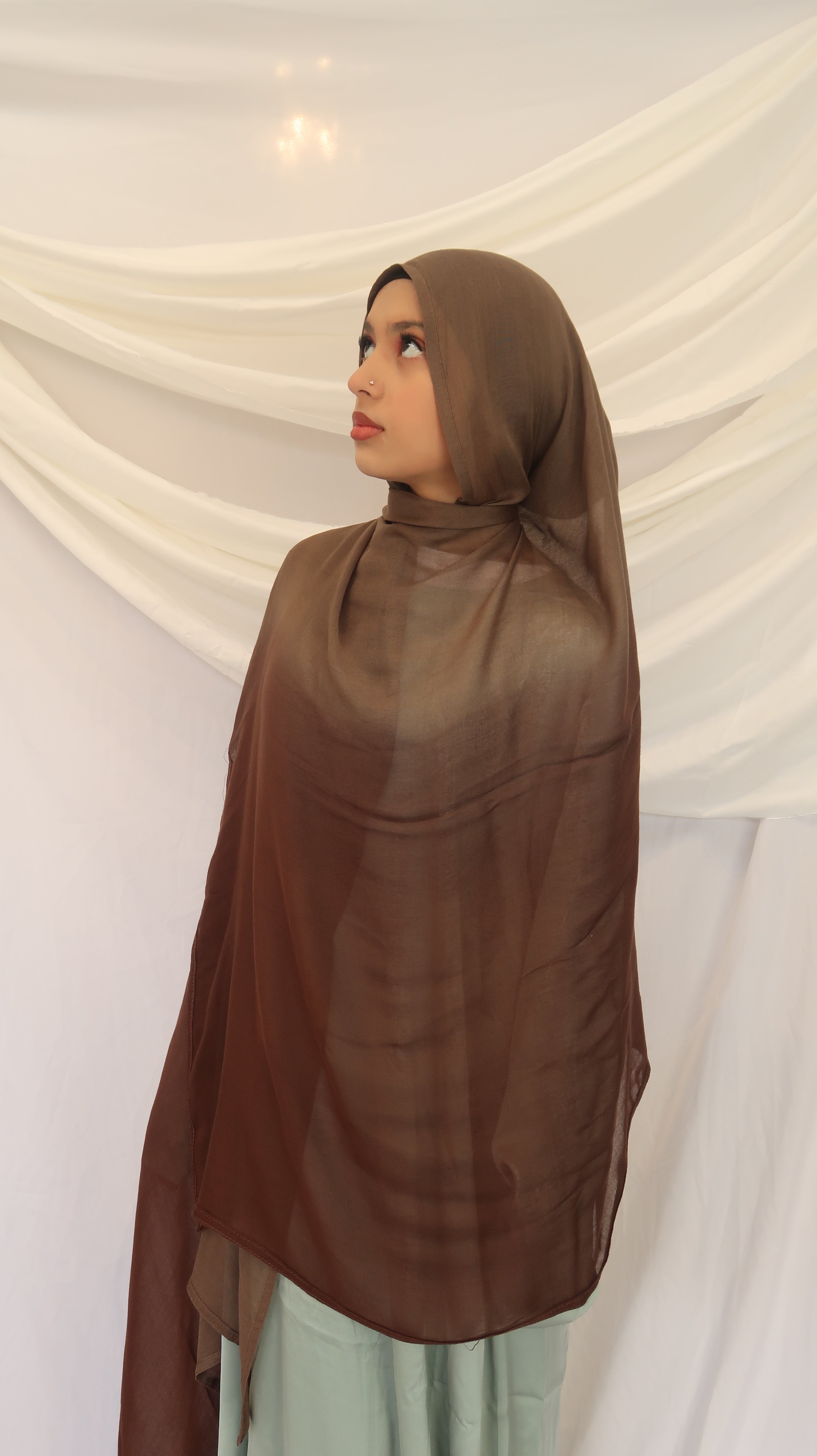 Concepta Haya Gradient Modal Scarf Two Toned Breathable Scarf Double Stitched Comfortable Soft Original Summer Hijab Comfortable Lightweight Rayon Modal185 x 90cm