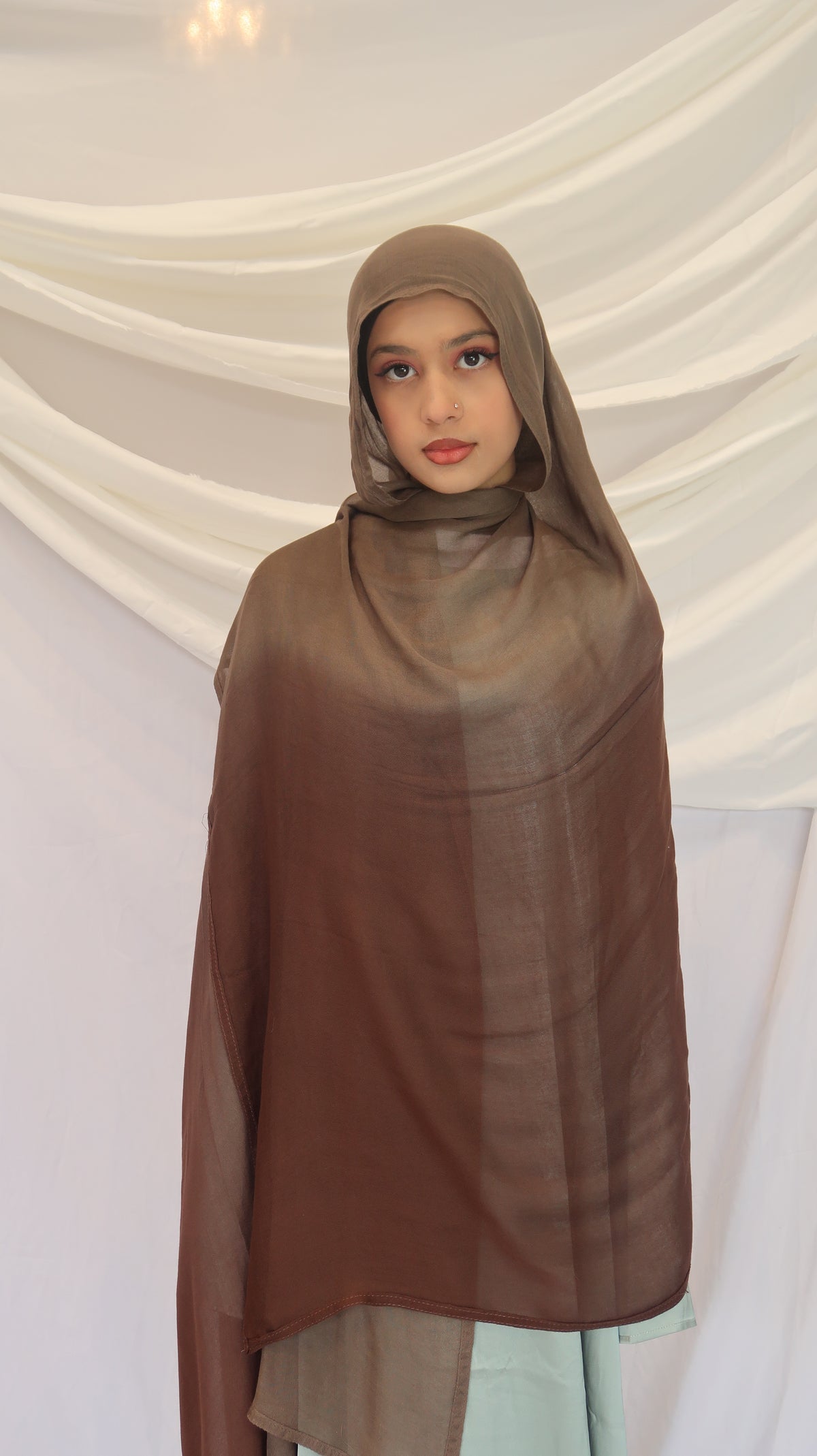 Concepta Haya Gradient Modal Scarf Two Toned Breathable Scarf Double Stitched Comfortable Soft Original Summer Hijab Comfortable Lightweight Rayon Modal185 x 90cm