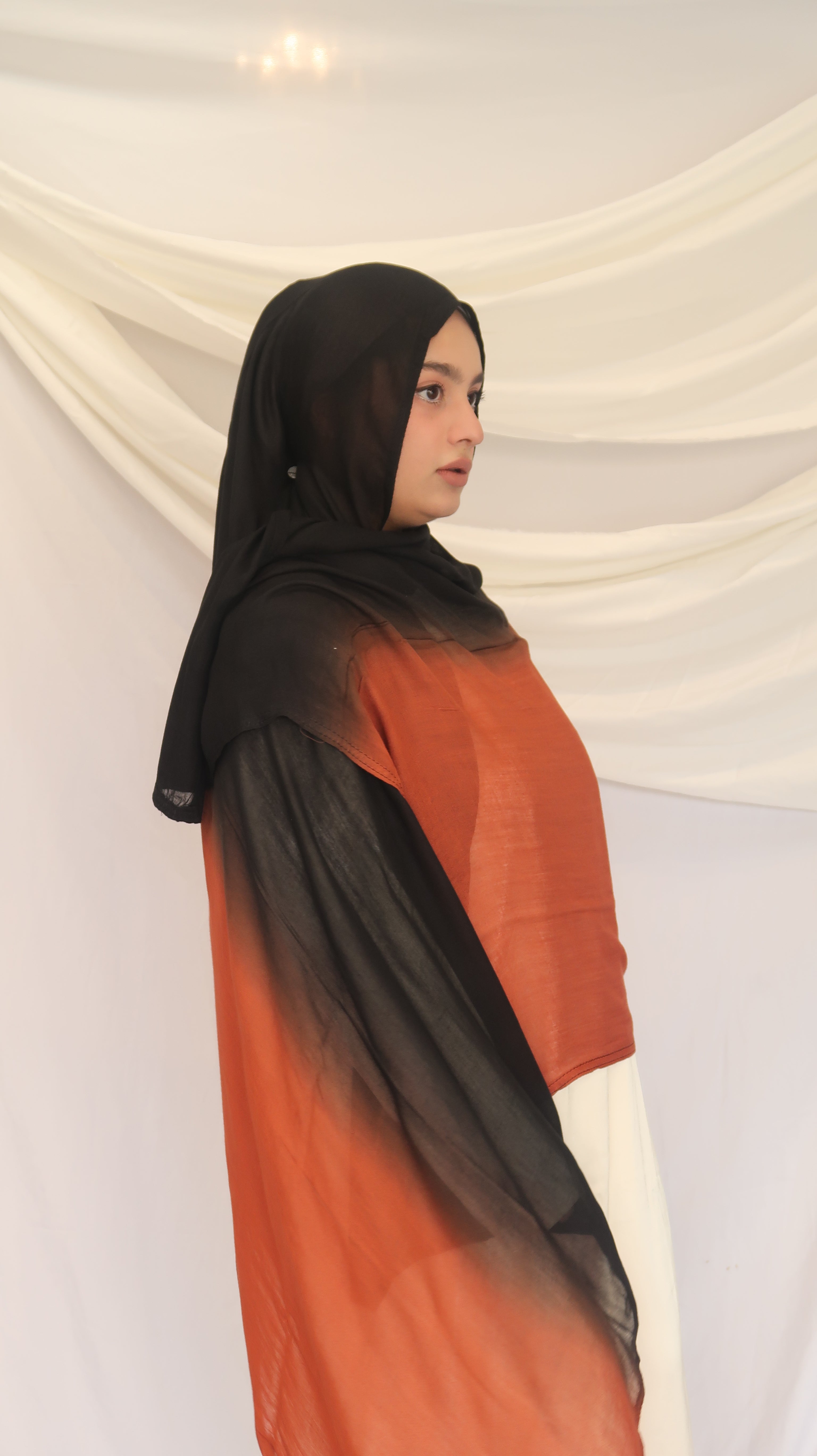 Concepta Haya Gradient Modal Scarf Two Toned Breathable Scarf Double Stitched Comfortable Soft Original Summer Hijab Comfortable Lightweight Rayon Modal185 x 90cm