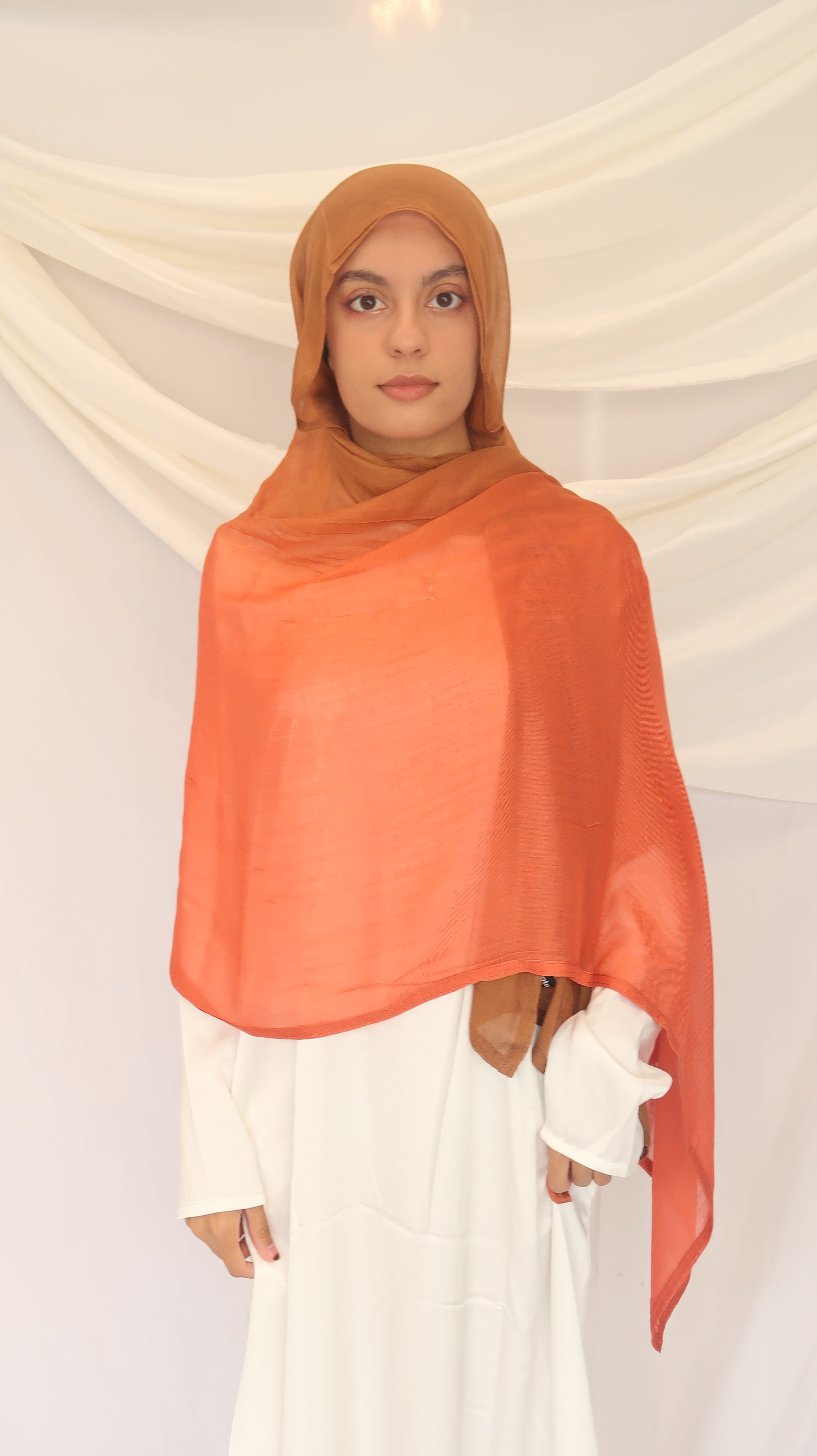 Concepta Haya Gradient Modal Scarf Two Toned Breathable Scarf Double Stitched Comfortable Soft Original Summer Hijab Comfortable Lightweight Rayon Modal185 x 90cm