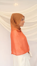 Concepta Haya Gradient Modal Scarf Two Toned Breathable Scarf Double Stitched Comfortable Soft Original Summer Hijab Comfortable Lightweight Rayon Modal185 x 90cm