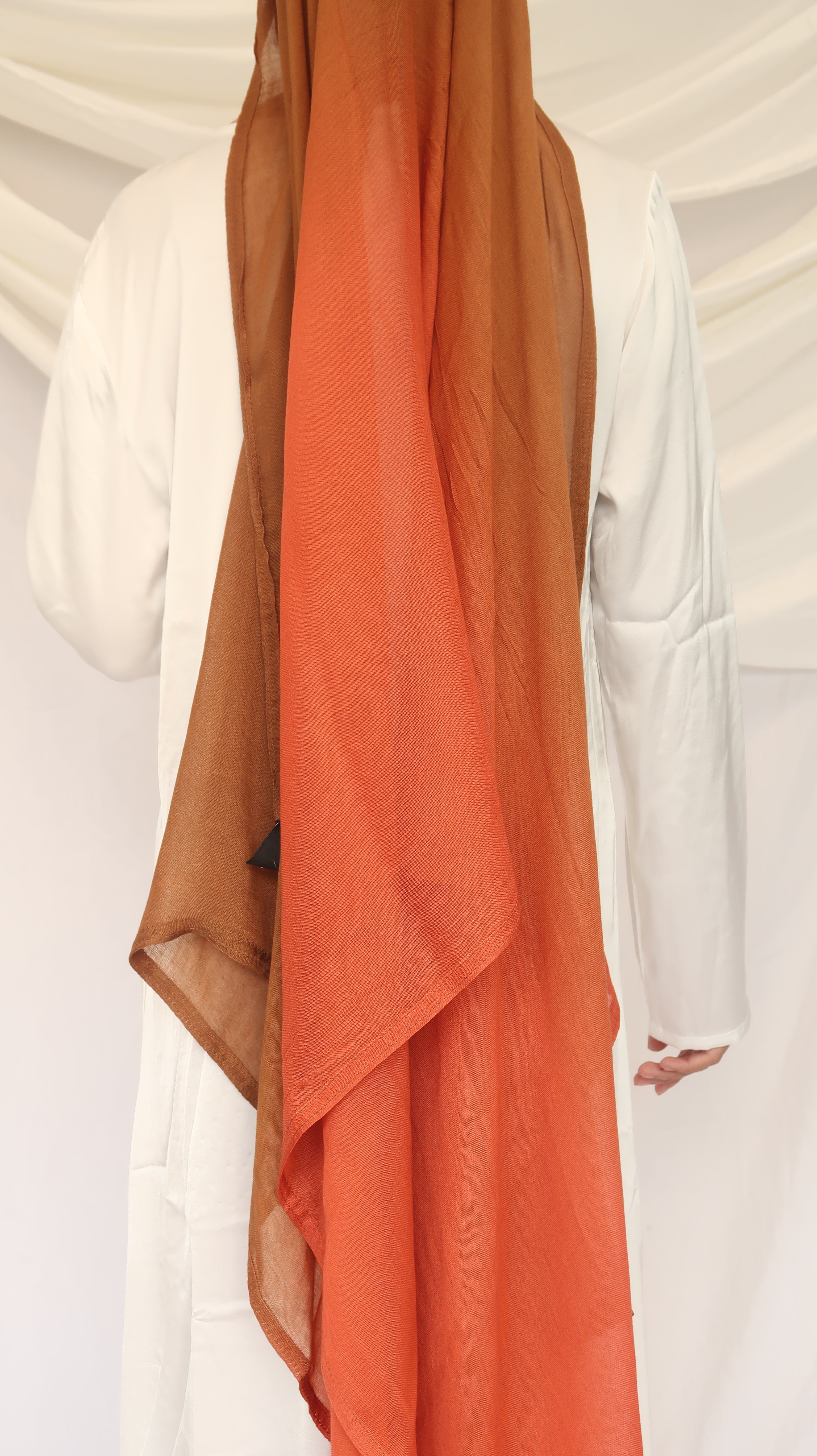 Concepta Haya Gradient Modal Scarf Two Toned Breathable Scarf Double Stitched Comfortable Soft Original Summer Hijab Comfortable Lightweight Rayon Modal185 x 90cm