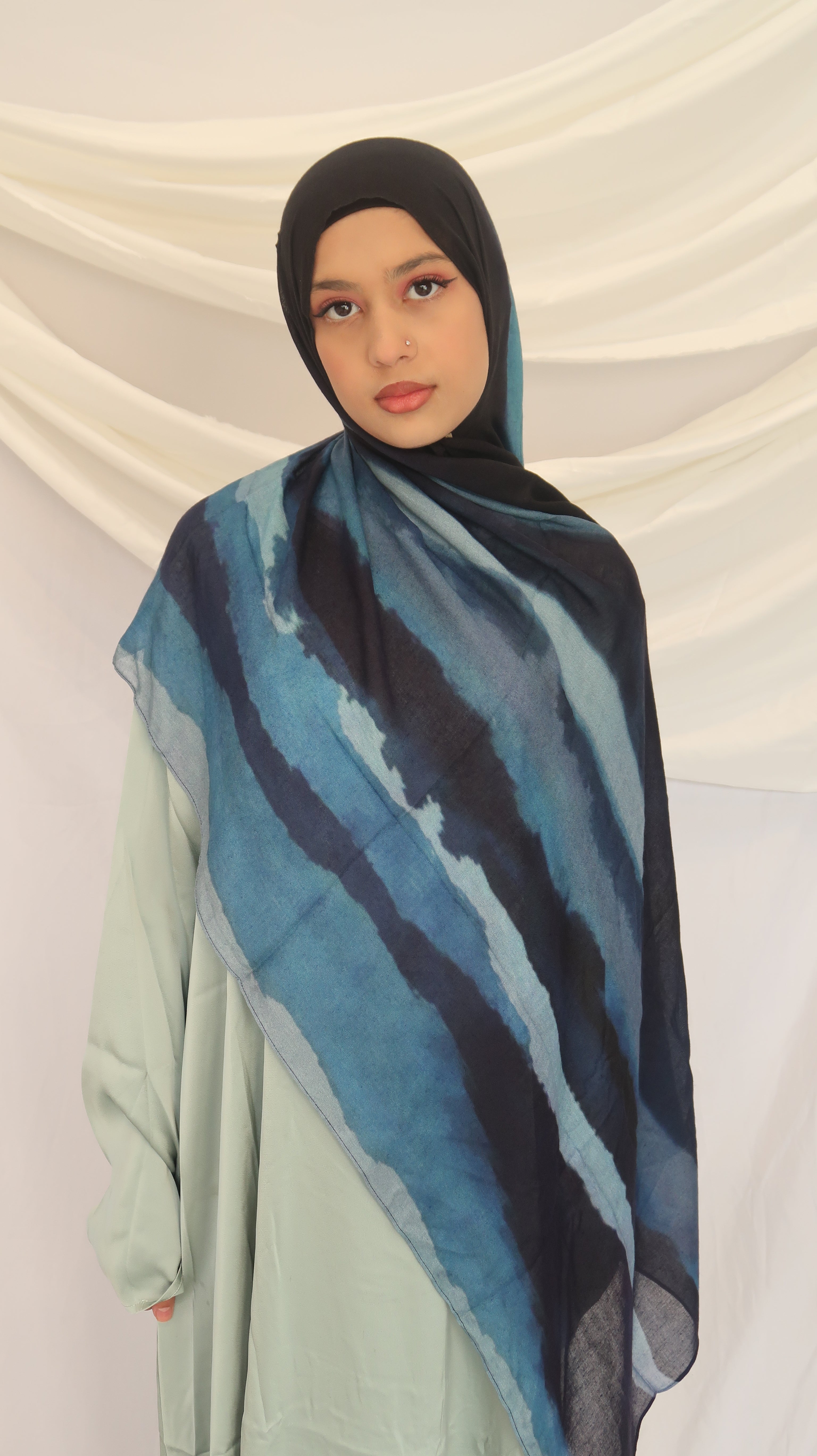 Zayna Modal Scarf – Lightweight Printed 100% Modal, Soft & Breathable | 180×70cm