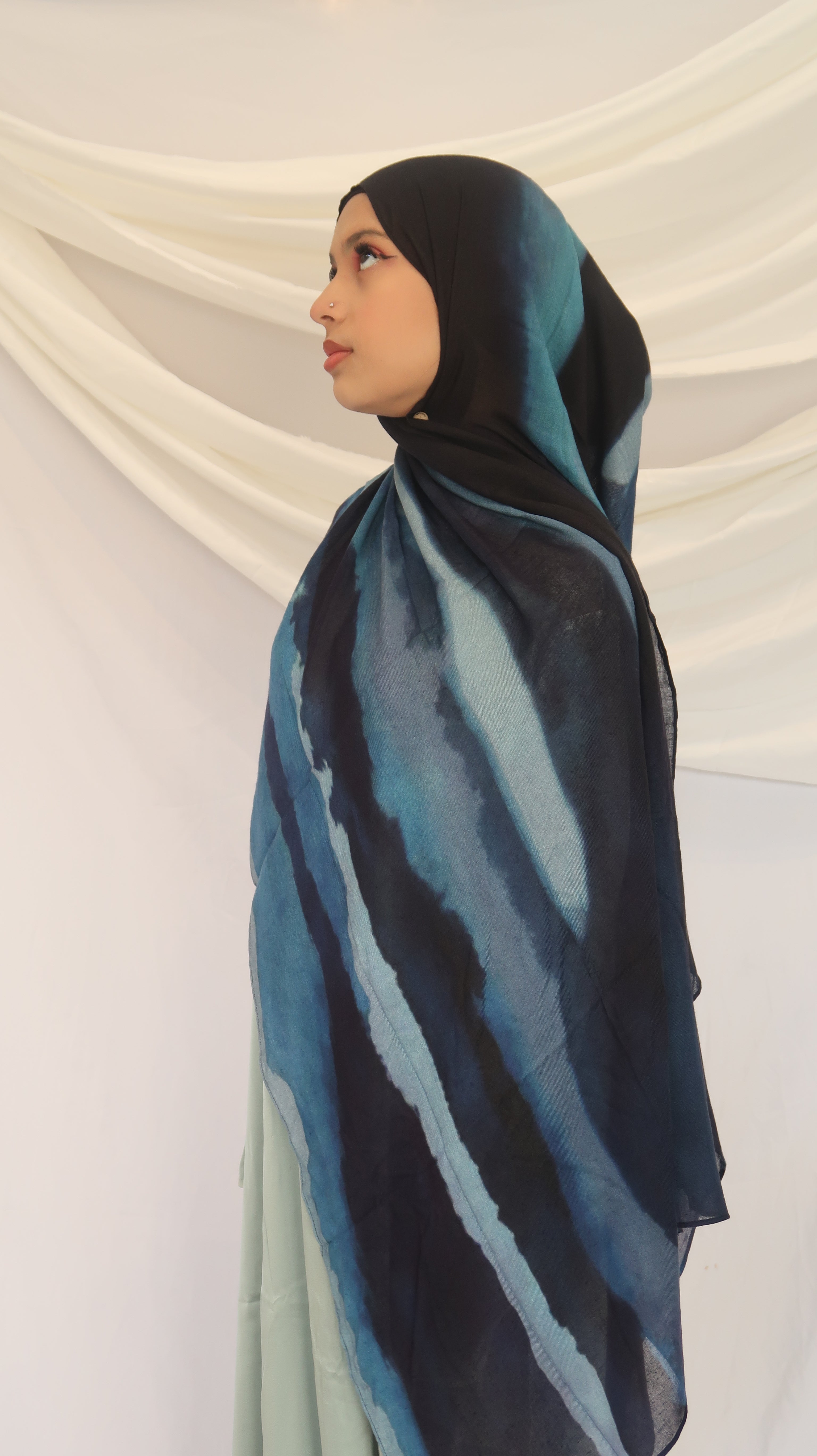 Zayna Modal Scarf – Lightweight Printed 100% Modal, Soft & Breathable | 180×70cm