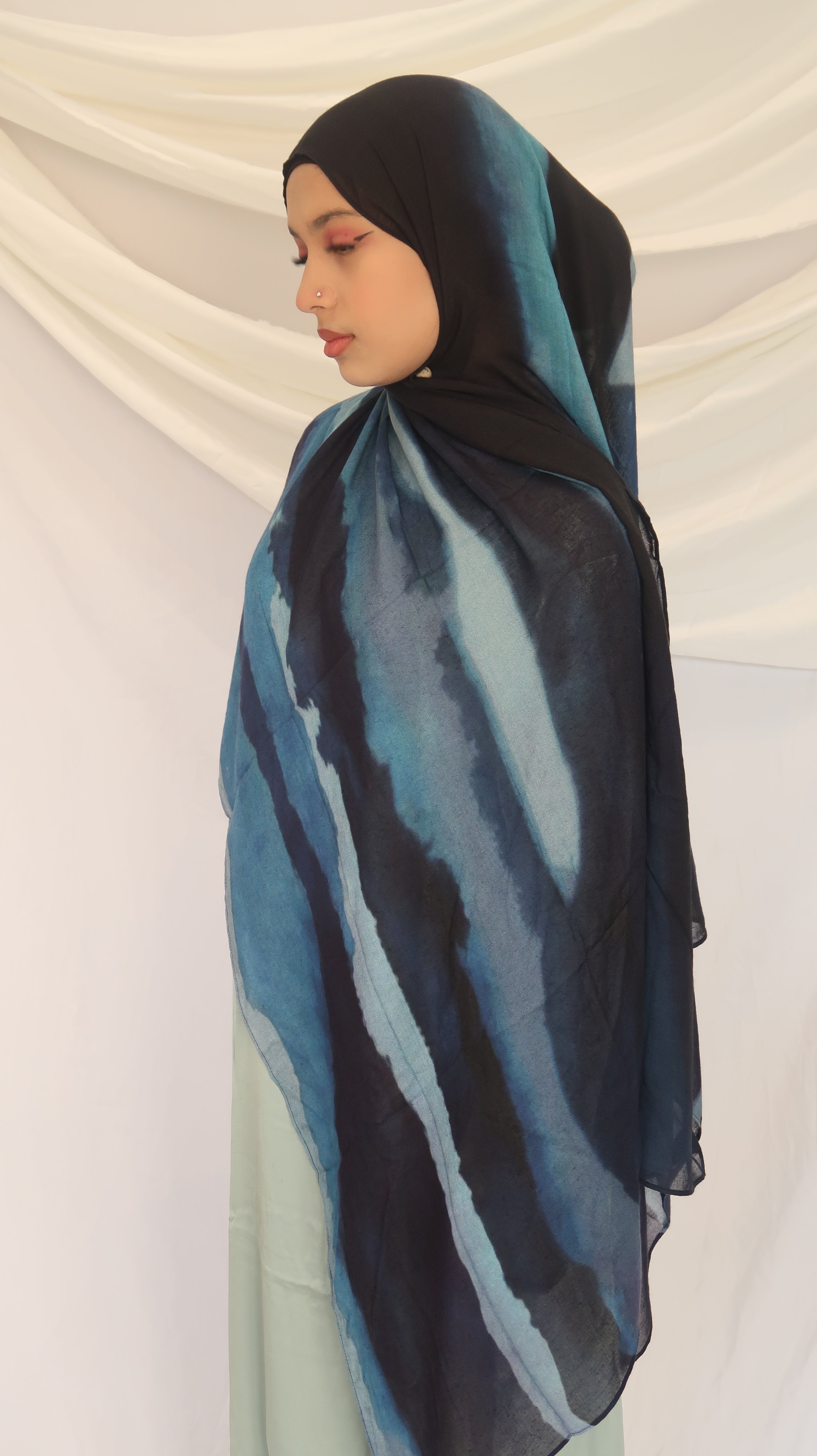 Zayna Modal Scarf – Lightweight Printed 100% Modal, Soft & Breathable | 180×70cm