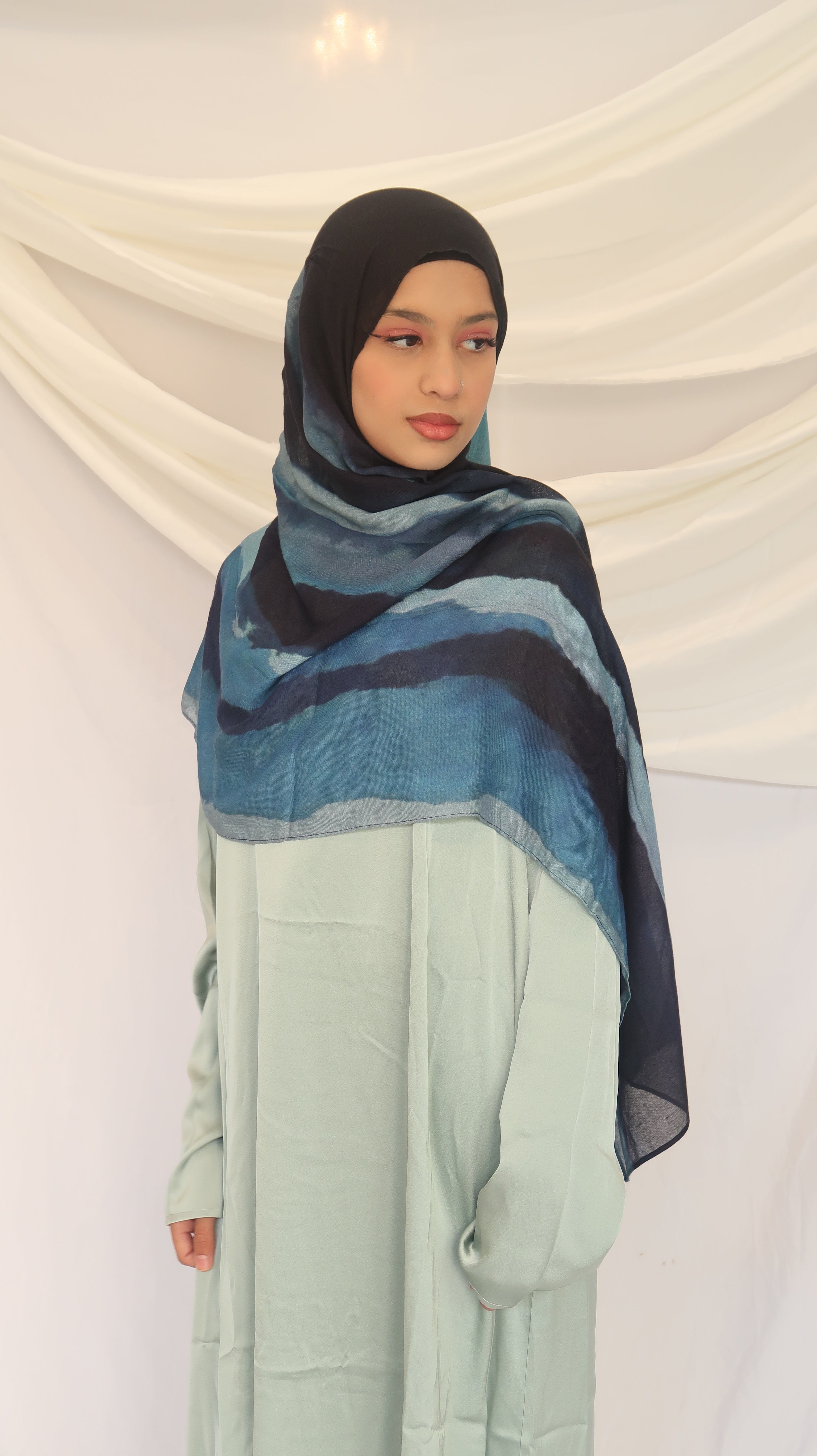 Zayna Modal Scarf – Lightweight Printed 100% Modal, Soft & Breathable | 180×70cm