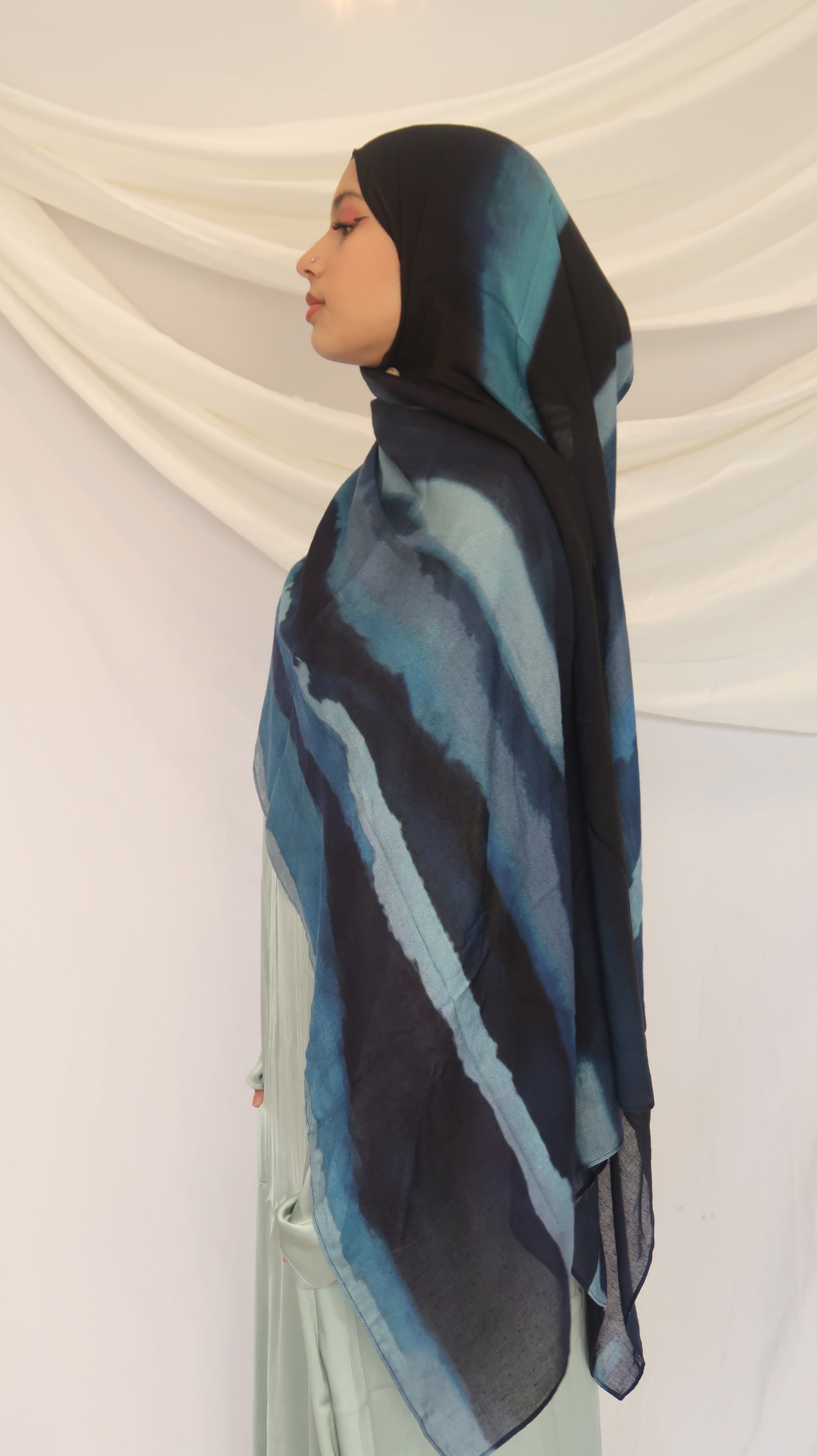 Zayna Modal Scarf – Lightweight Printed 100% Modal, Soft & Breathable | 180×70cm