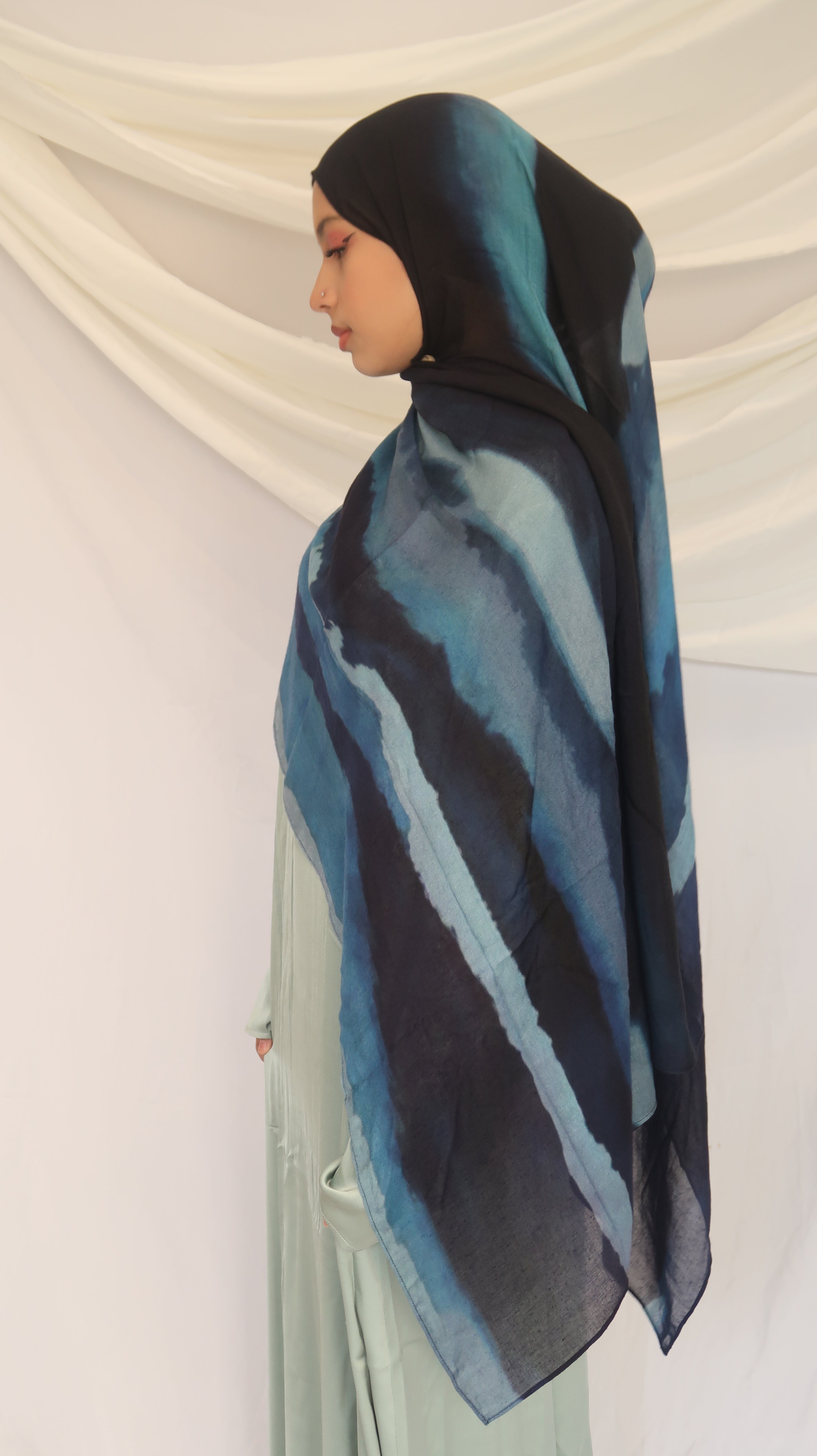 Zayna Modal Scarf – Lightweight Printed 100% Modal, Soft & Breathable | 180×70cm