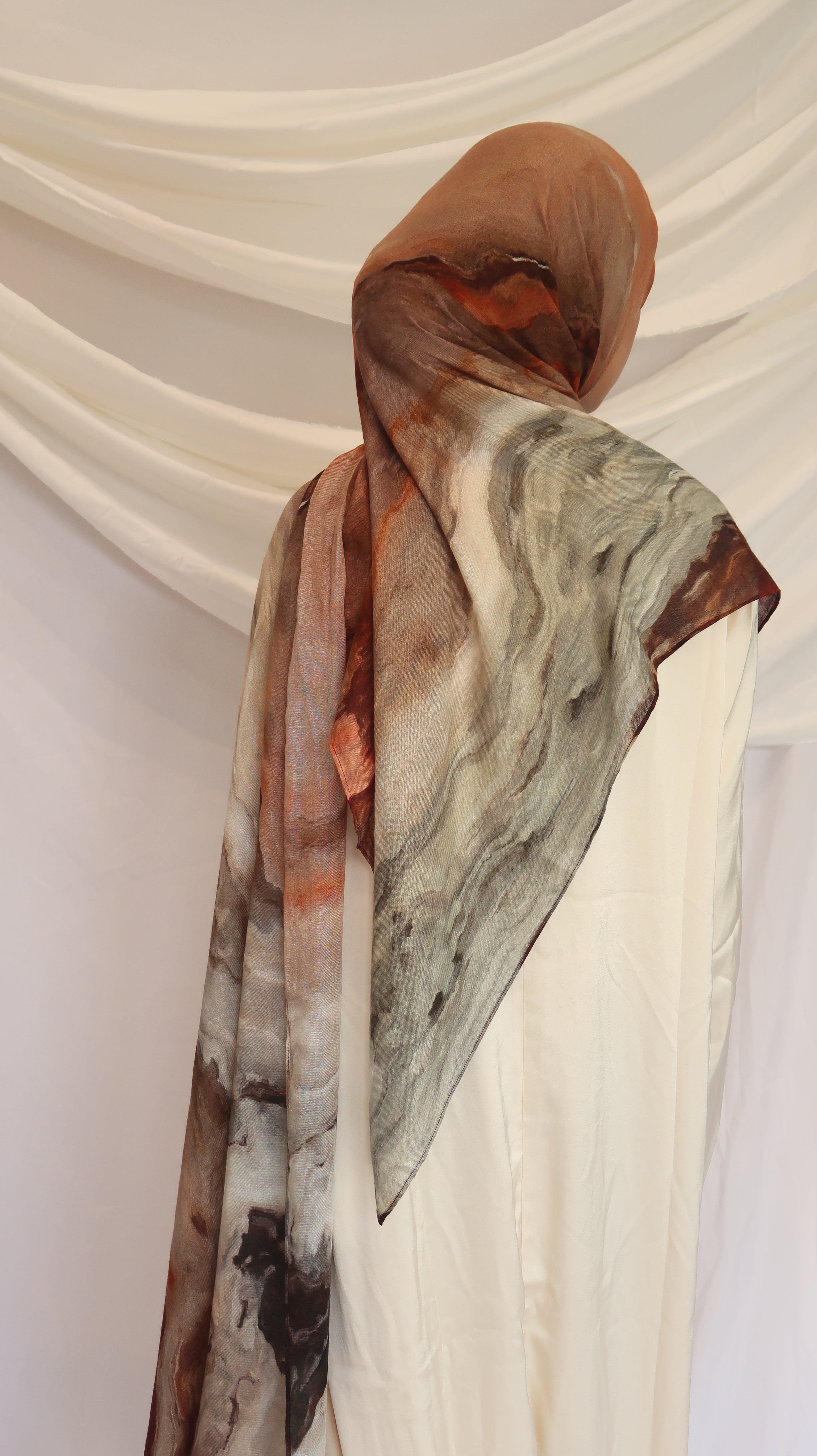 Safa Modal Scarf – Lightweight Printed 100% Modal, Soft & Breathable | 180×70cm