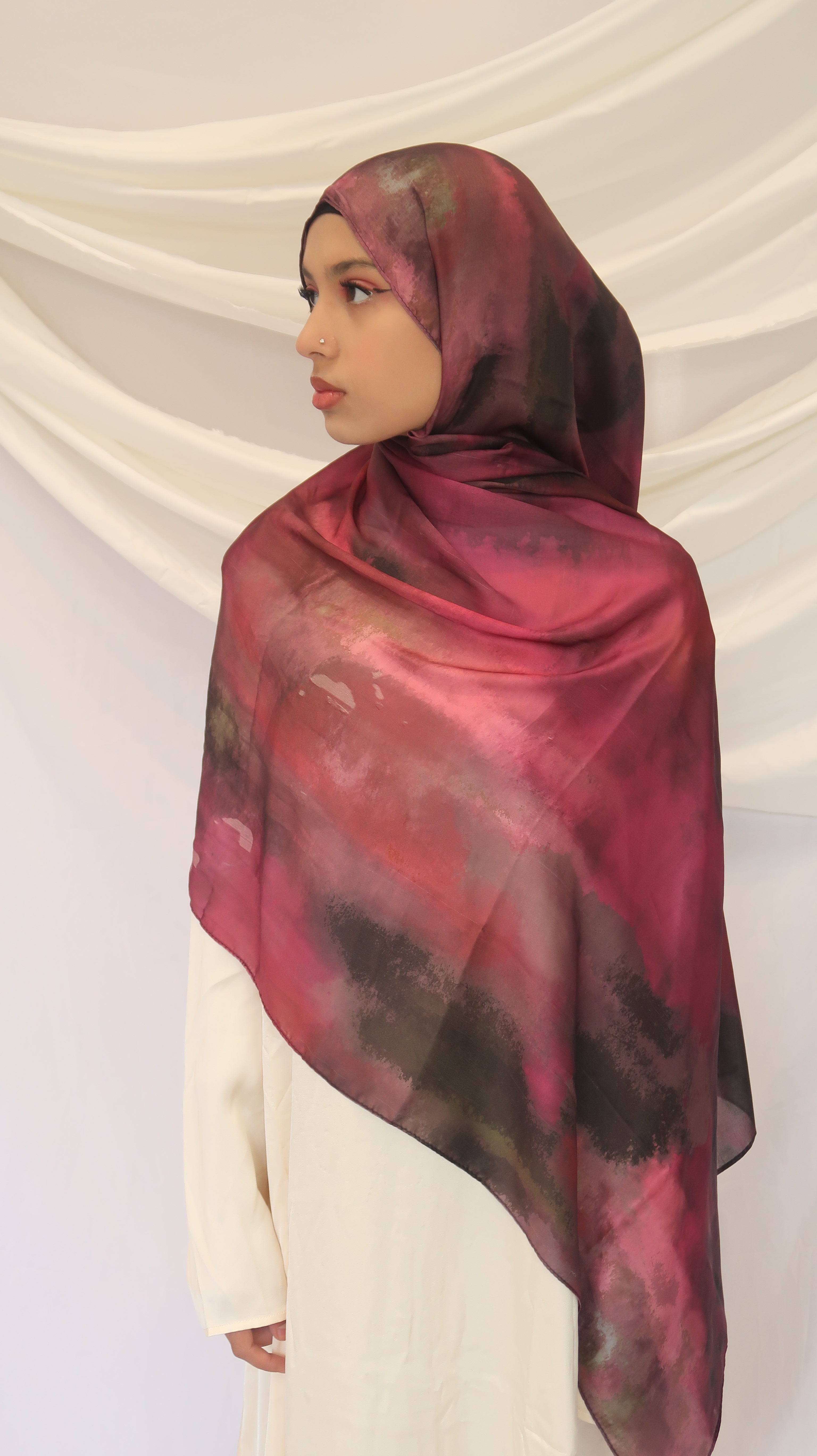Queen Silk Chiffon Scarf