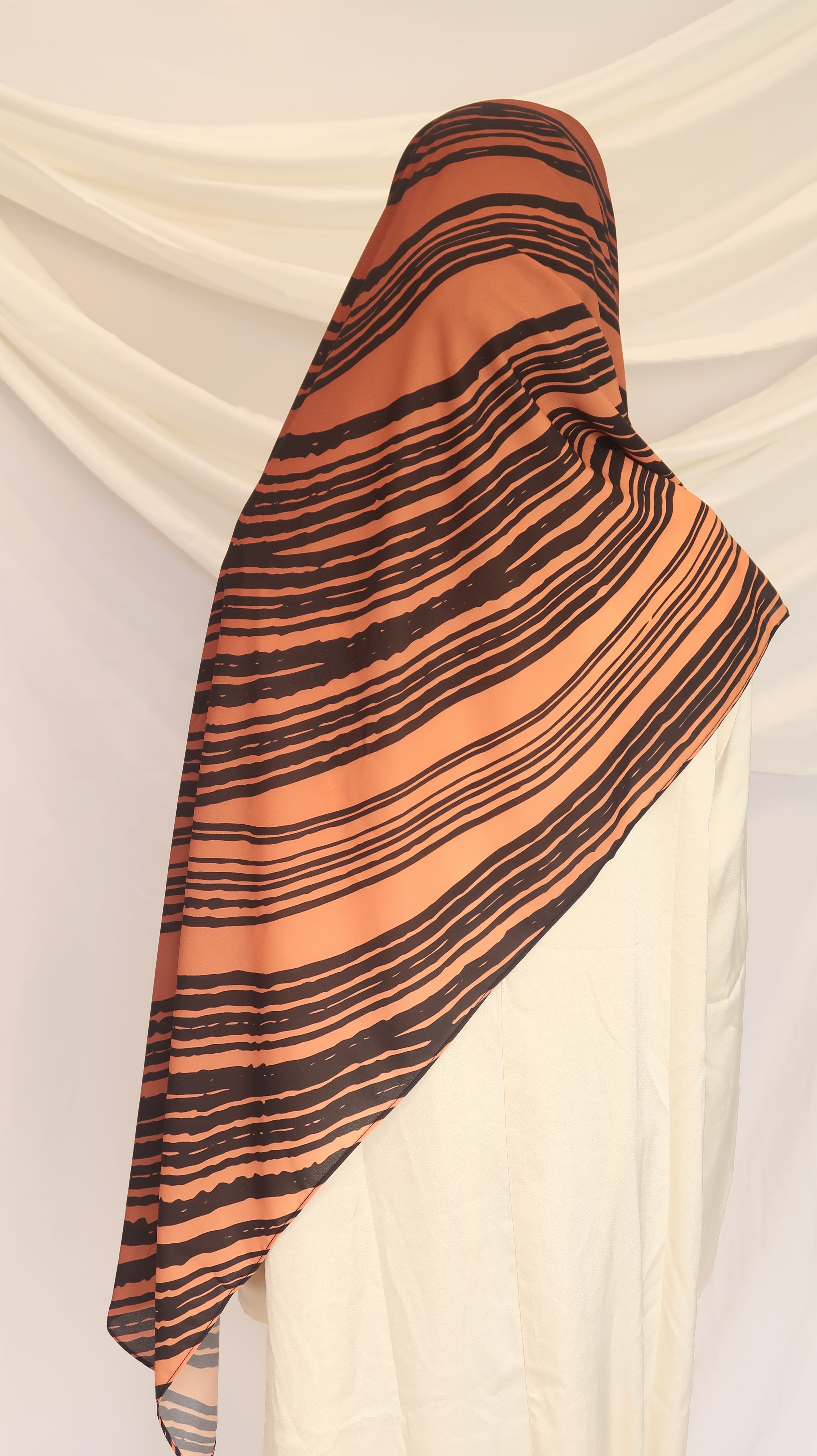 Sun Kissed Clay - Premium Korean Chiffon Printed Scarf