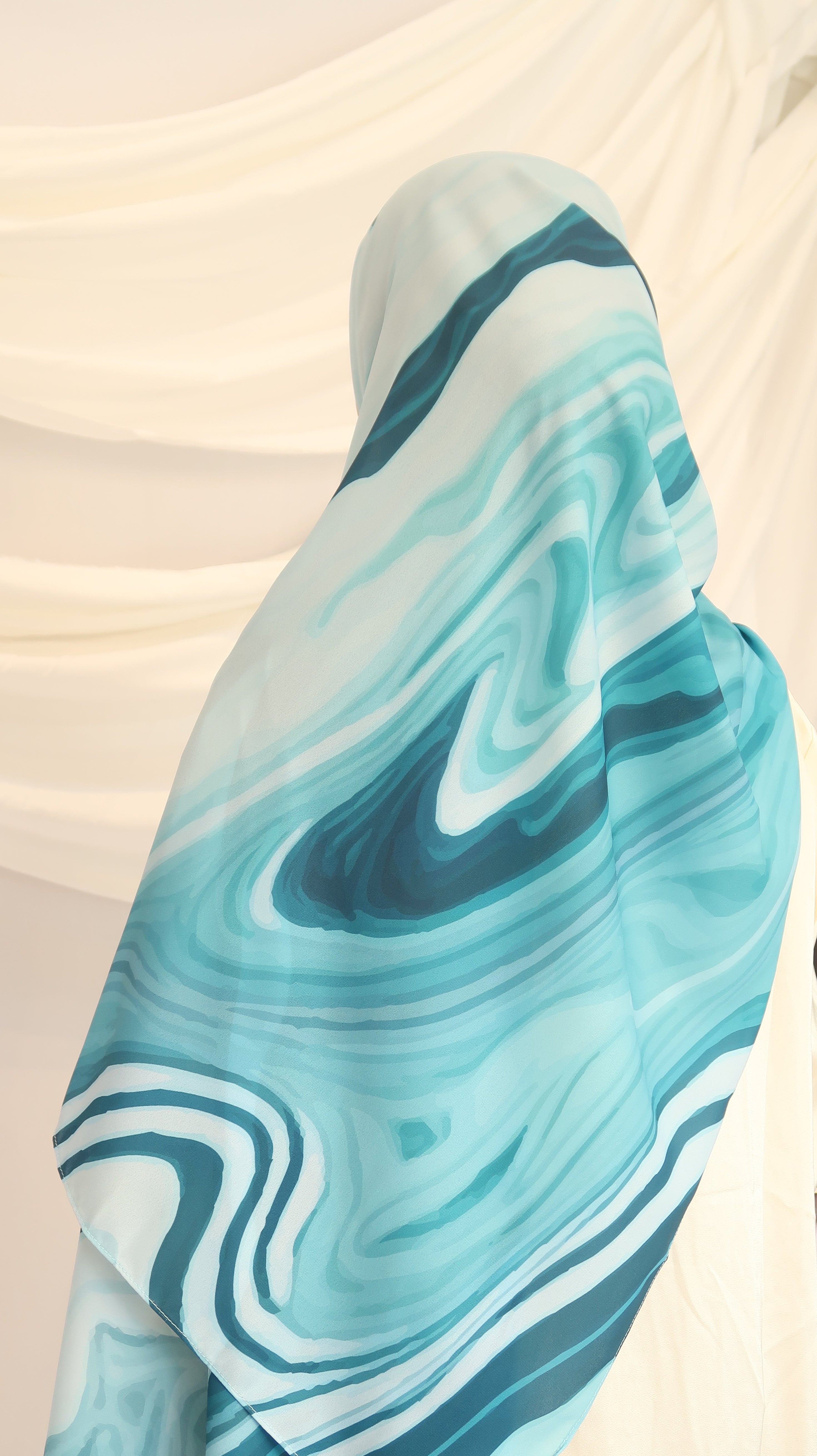 Noor Bloom - Premium Korean Chiffon Printed Scarf