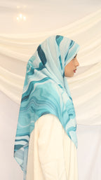 Noor Bloom - Premium Korean Chiffon Printed Scarf