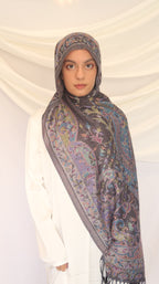 Pashmina Scarf – Cashmere‑Feel, Wind‑Resistant, Woven Paisley Jacquard (70×200cm)