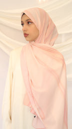 Sahara Blush - Premium Korean Chiffon Printed Scarf