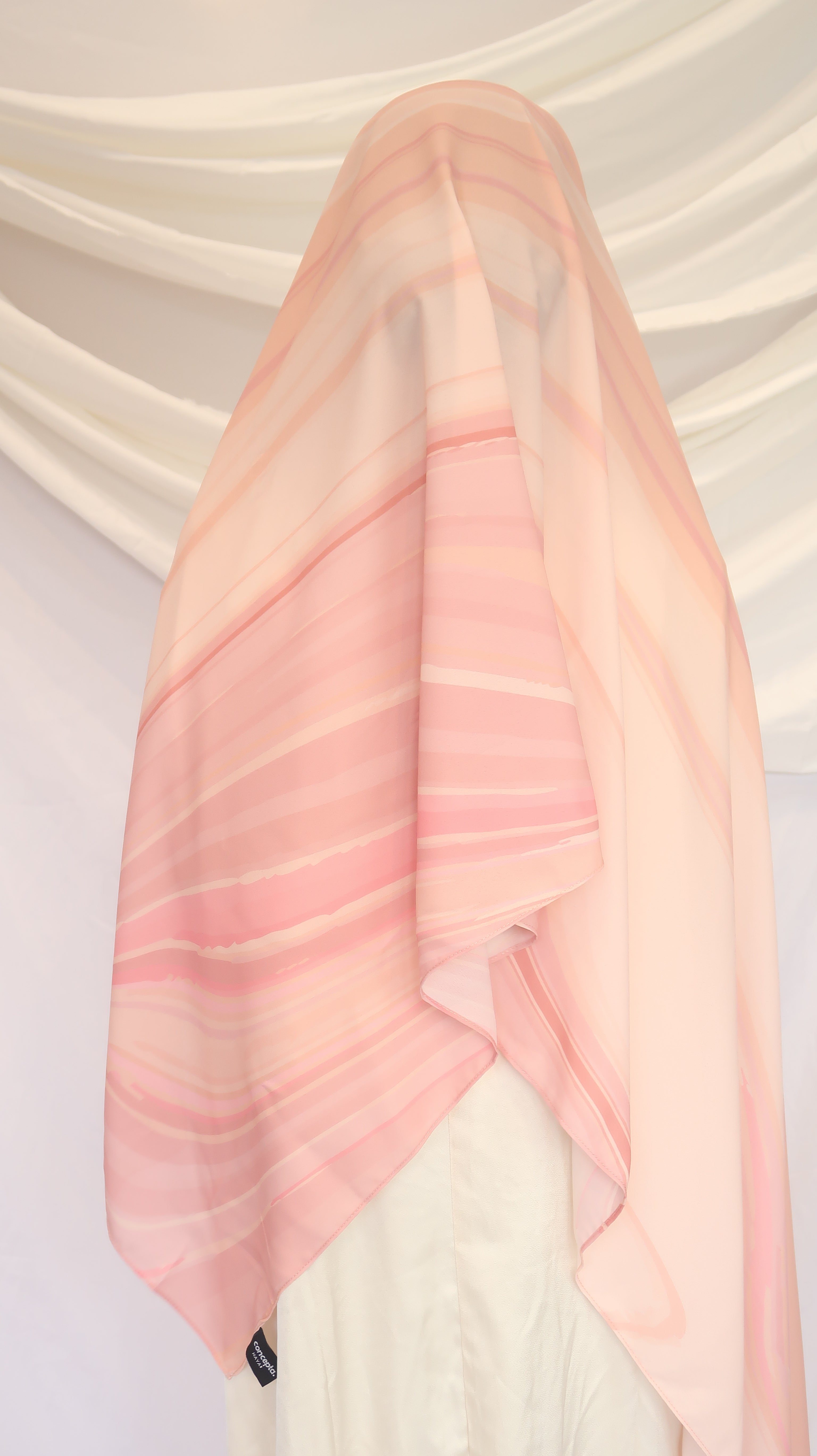 Sahara Blush - Premium Korean Chiffon Printed Scarf