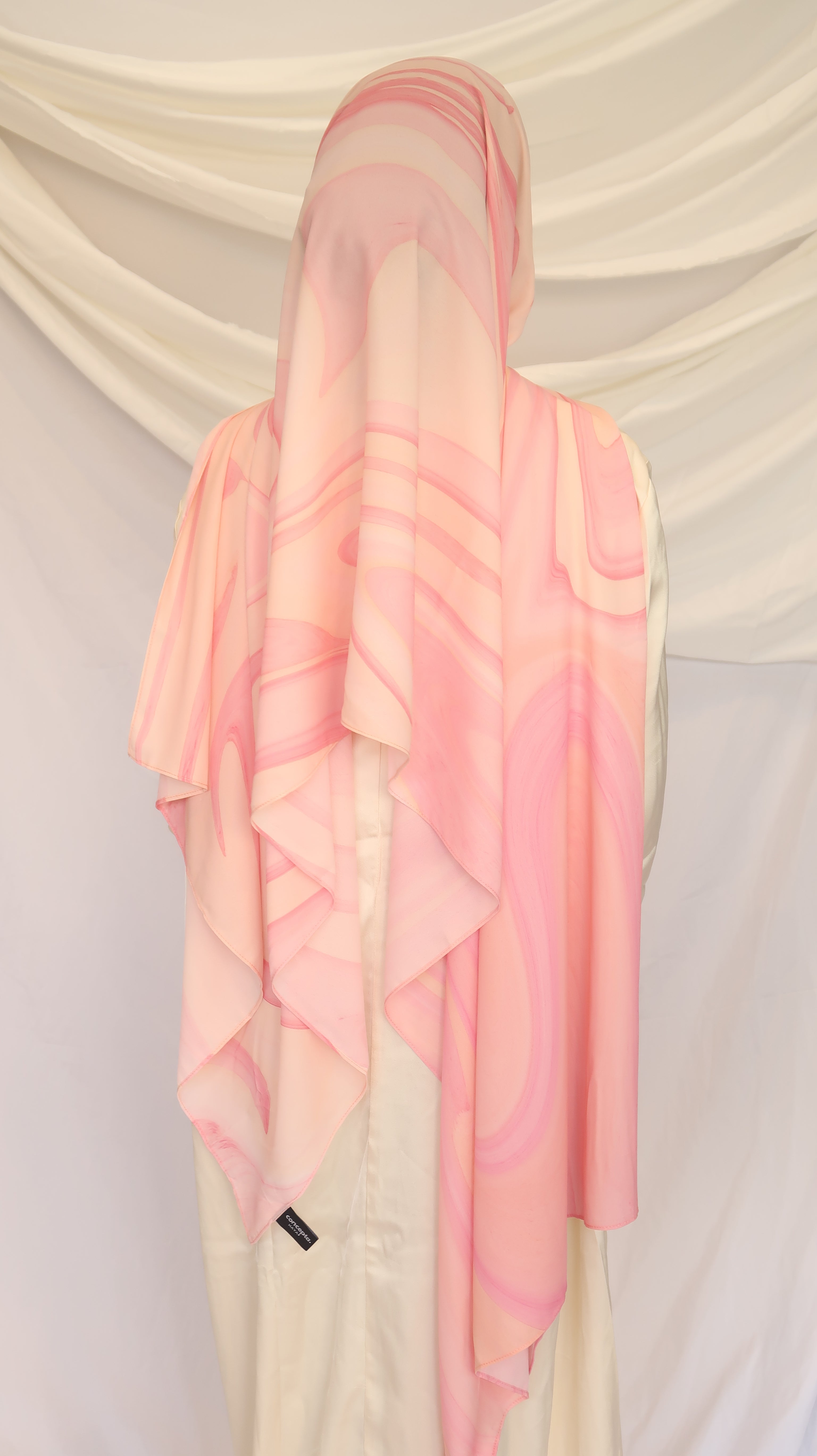 Rose Rainbow - Premium Korean Chiffon Printed Scarf