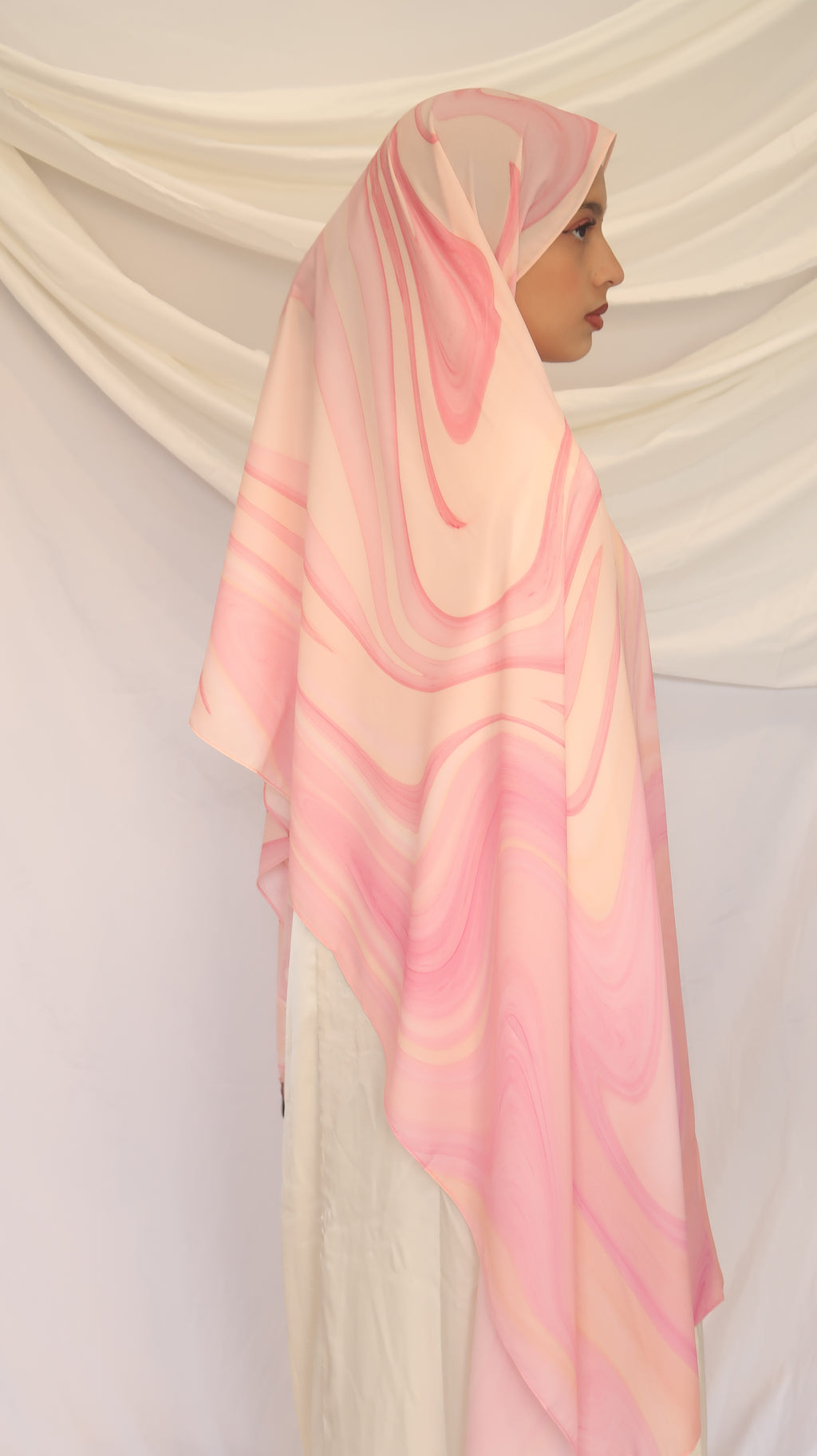 Rose Rainbow - Premium Korean Chiffon Printed Scarf