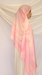 Rose Rainbow - Premium Korean Chiffon Printed Scarf